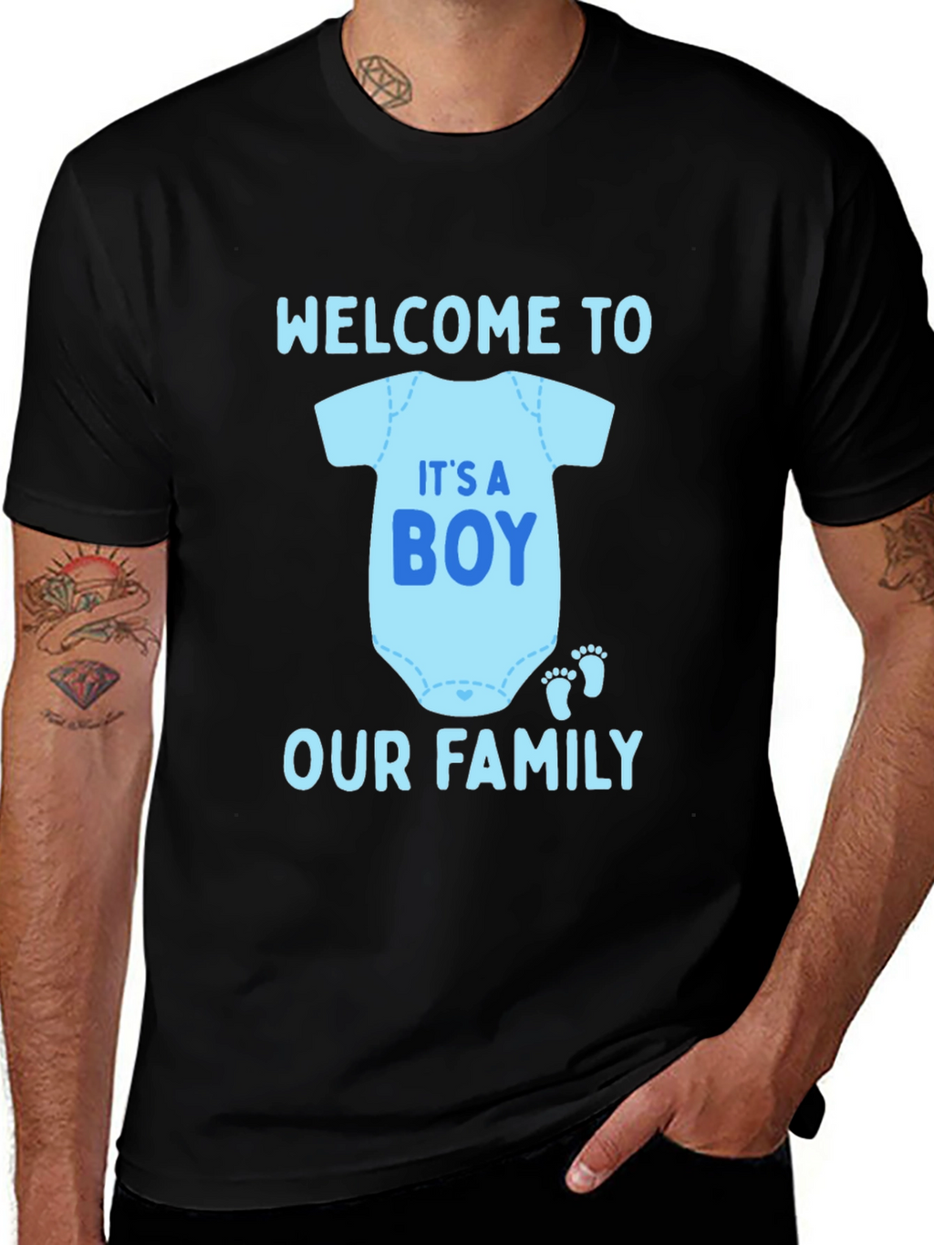 Its A Boy Welcome to Our Family T-Shirt