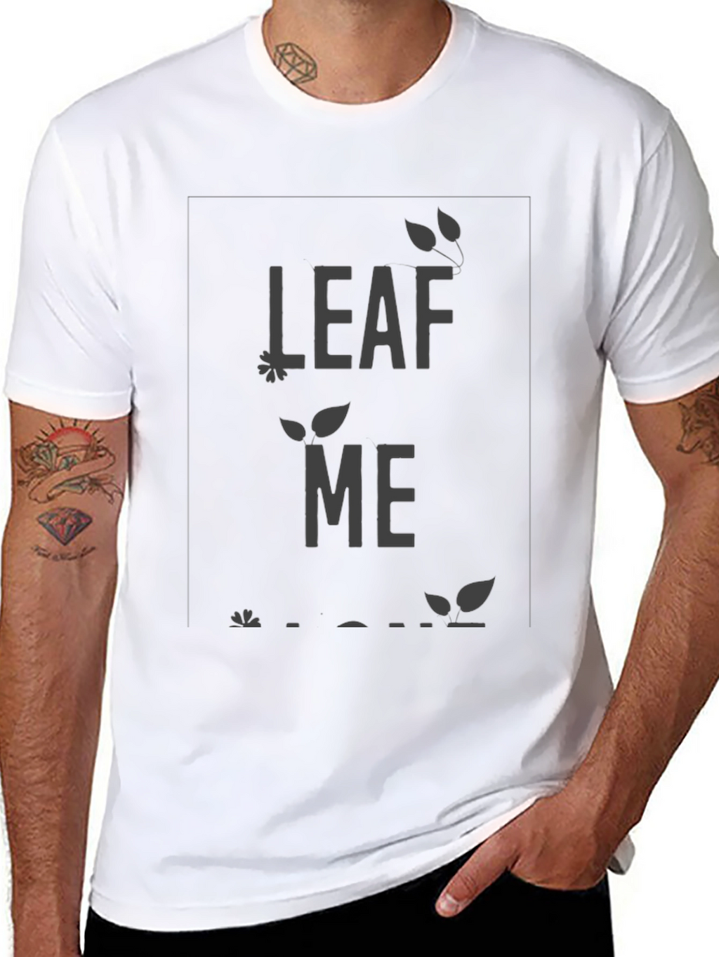 Leaf Me Alone Graphic Tee - Relaxed Fit