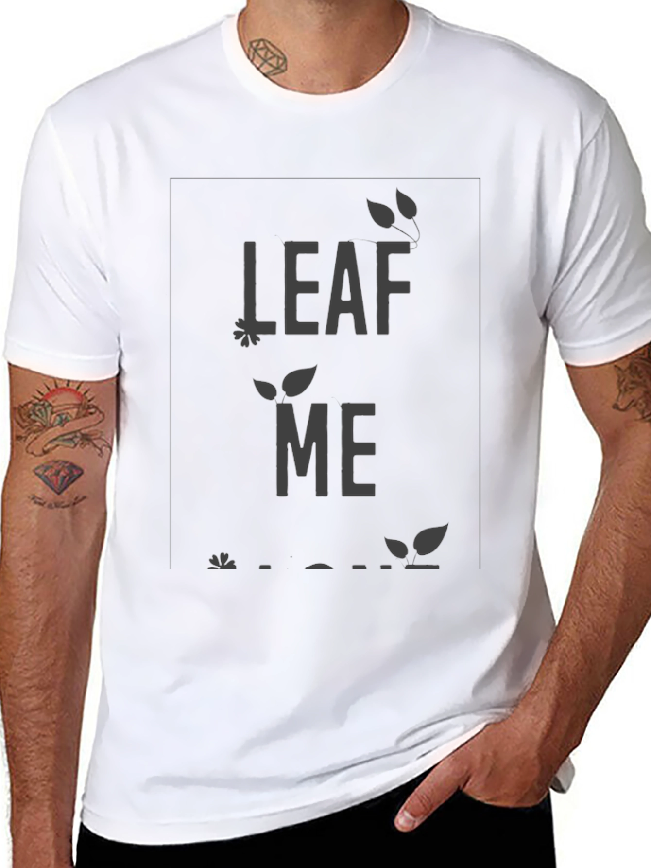 Leaf Me Alone Graphic Tee - Relaxed Fit
