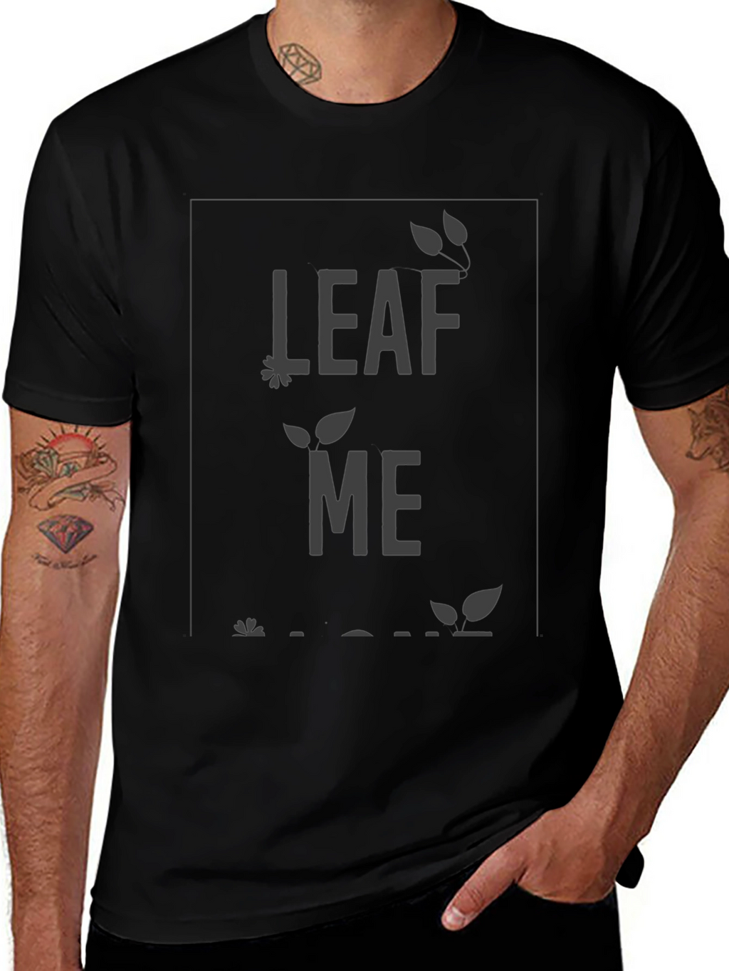 Leaf Me Alone Graphic Tee - Relaxed Fit