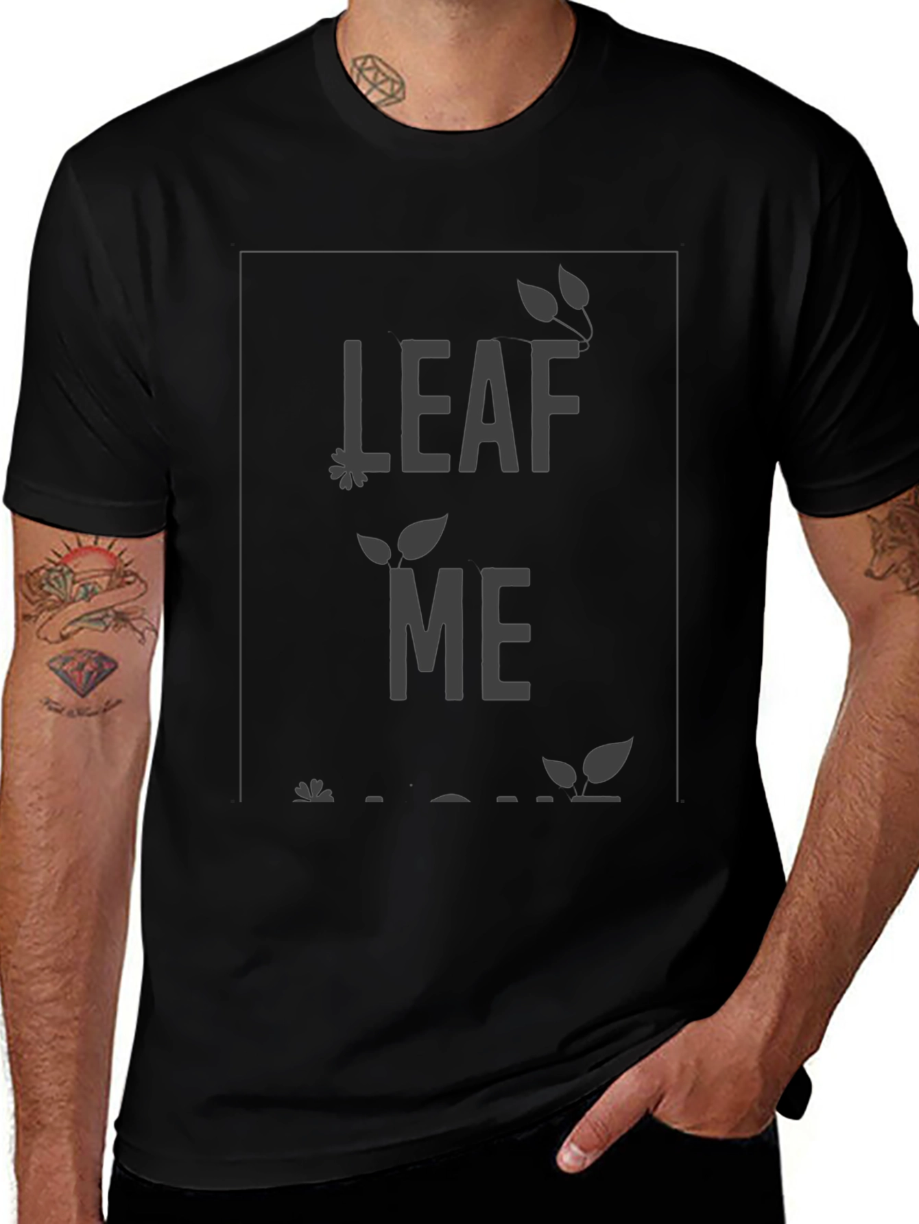 Leaf Me Alone Graphic Tee - Relaxed Fit