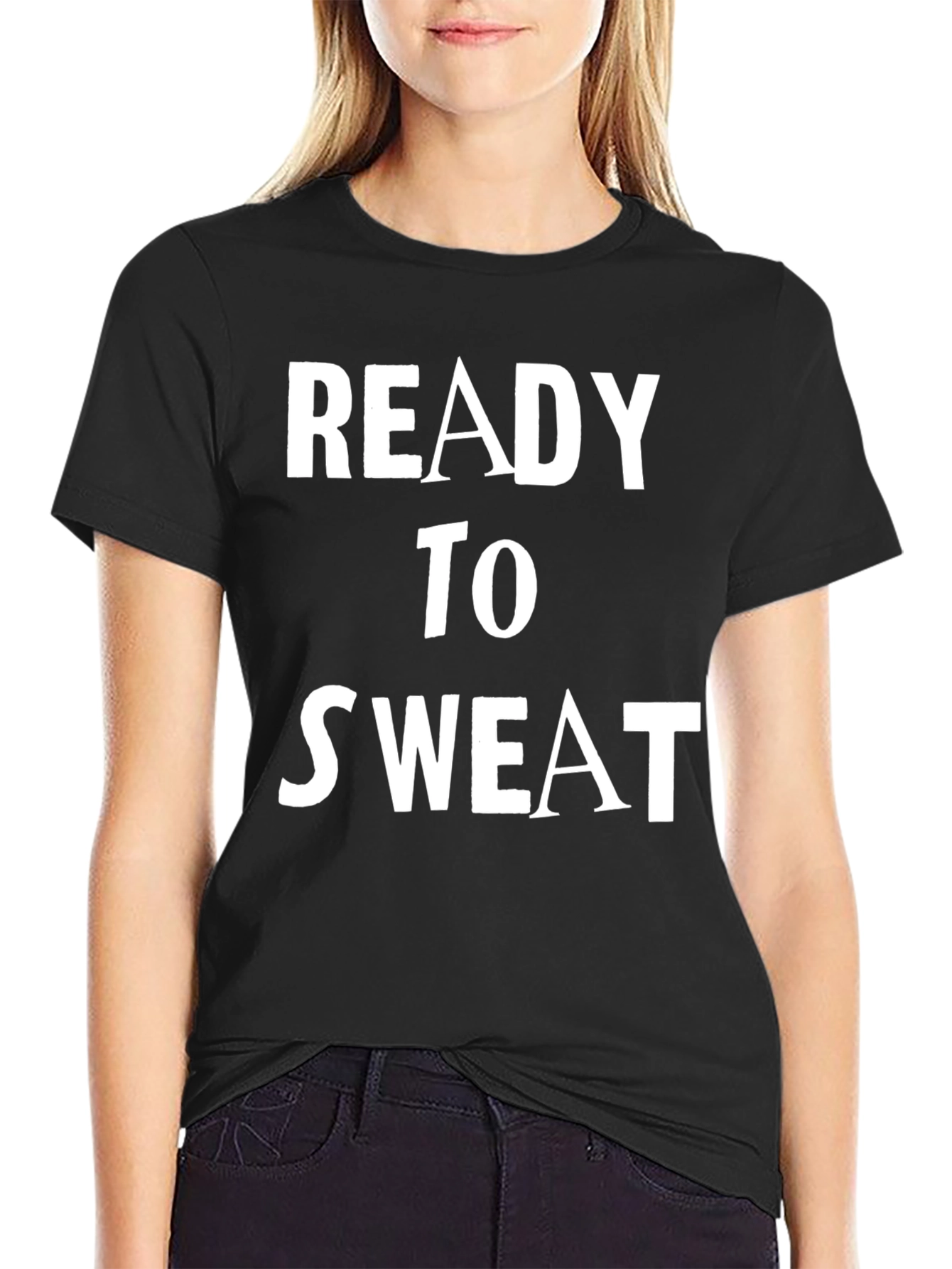Ready to Sweat Graphic Tee - Black