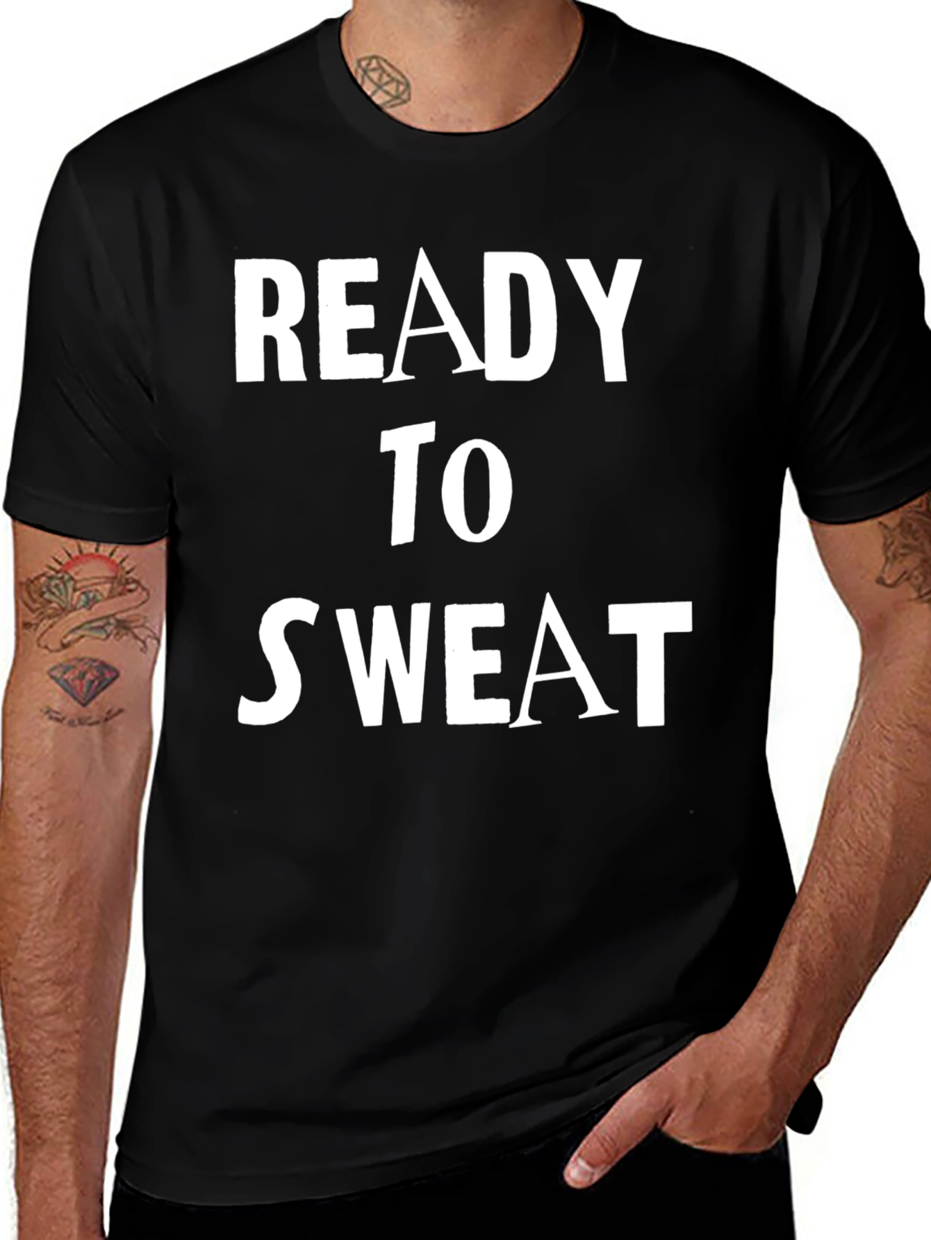 Ready to Sweat Graphic Tee - Black
