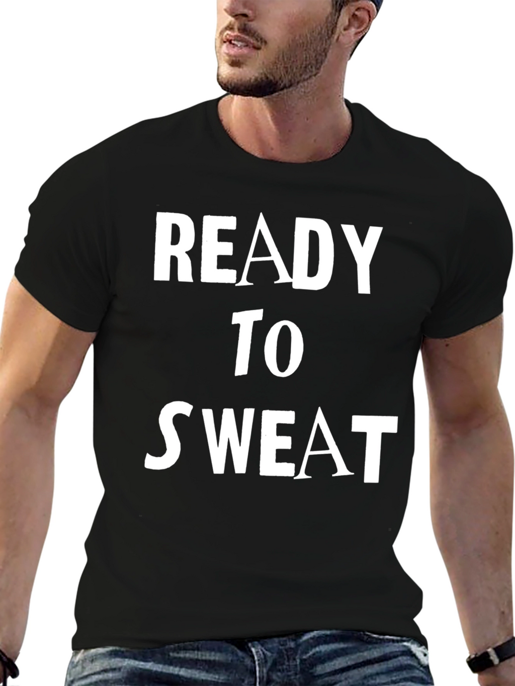 Ready to Sweat Graphic Tee - Black
