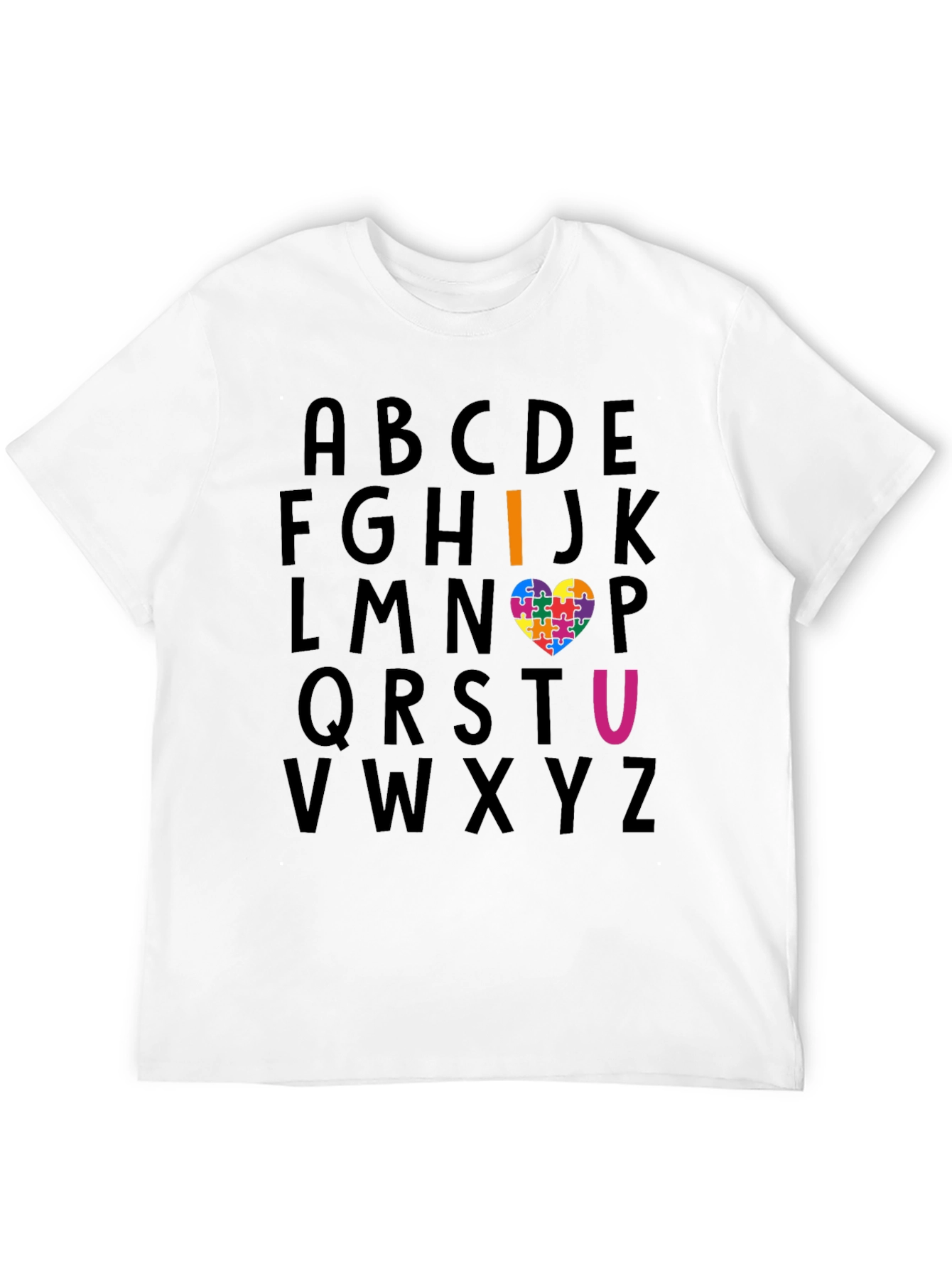 I Heart U Autism Awareness T-Shirt