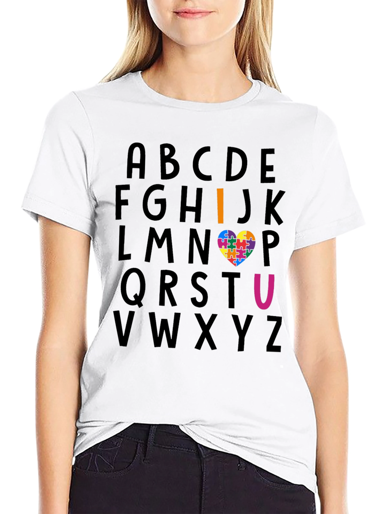 I Heart U Autism Awareness T-Shirt