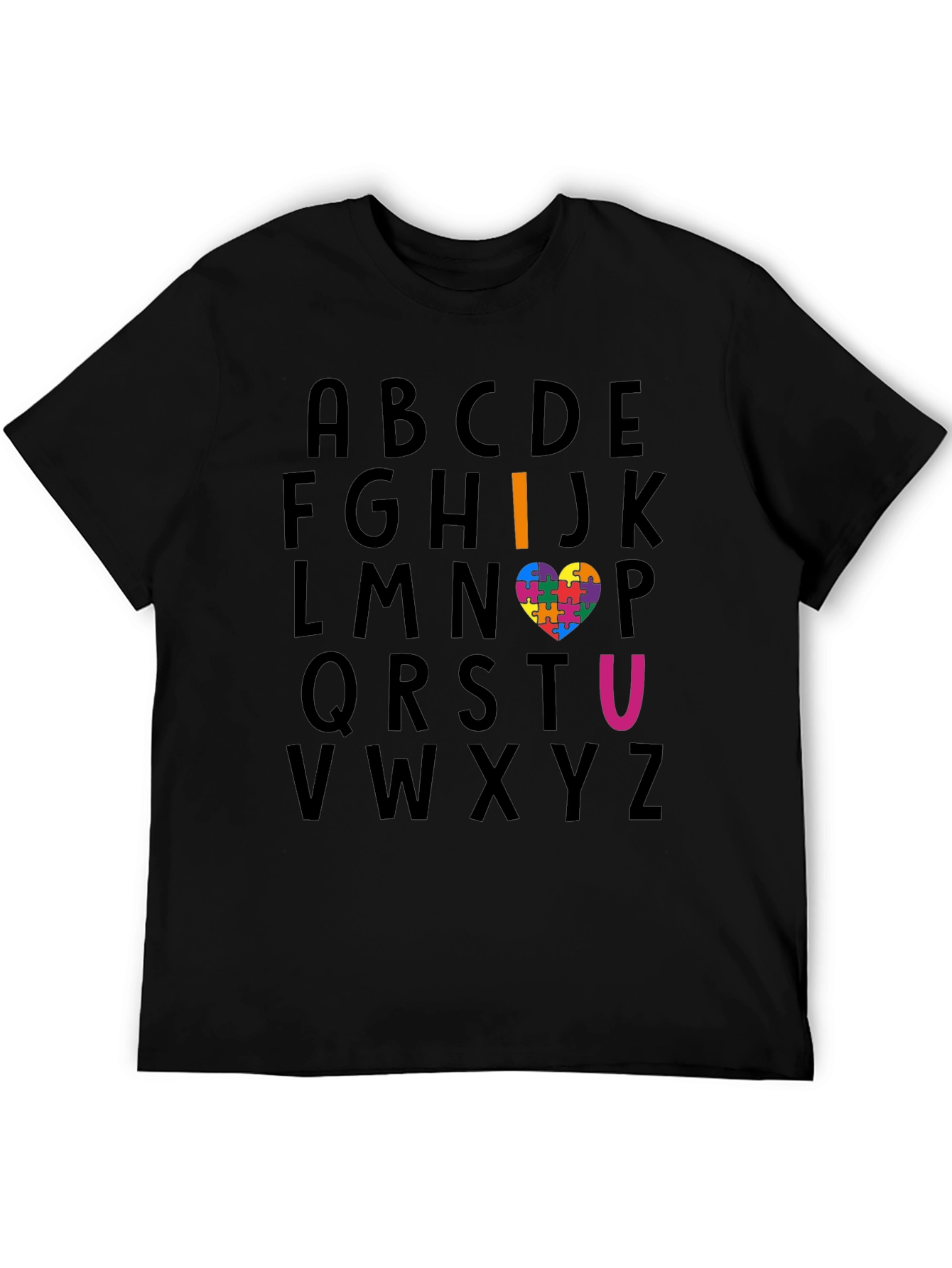 I Heart U Autism Awareness T-Shirt