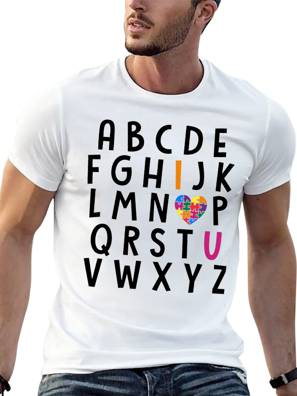 I Heart U Autism Awareness T-Shirt