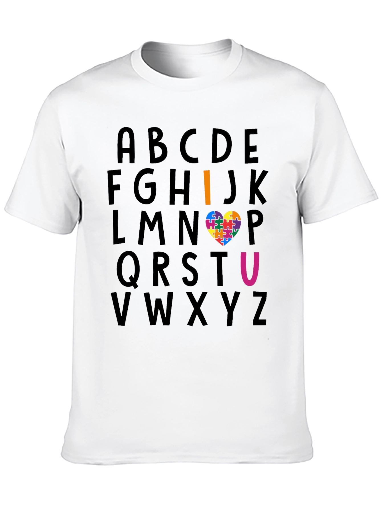 I Heart U Autism Awareness T-Shirt