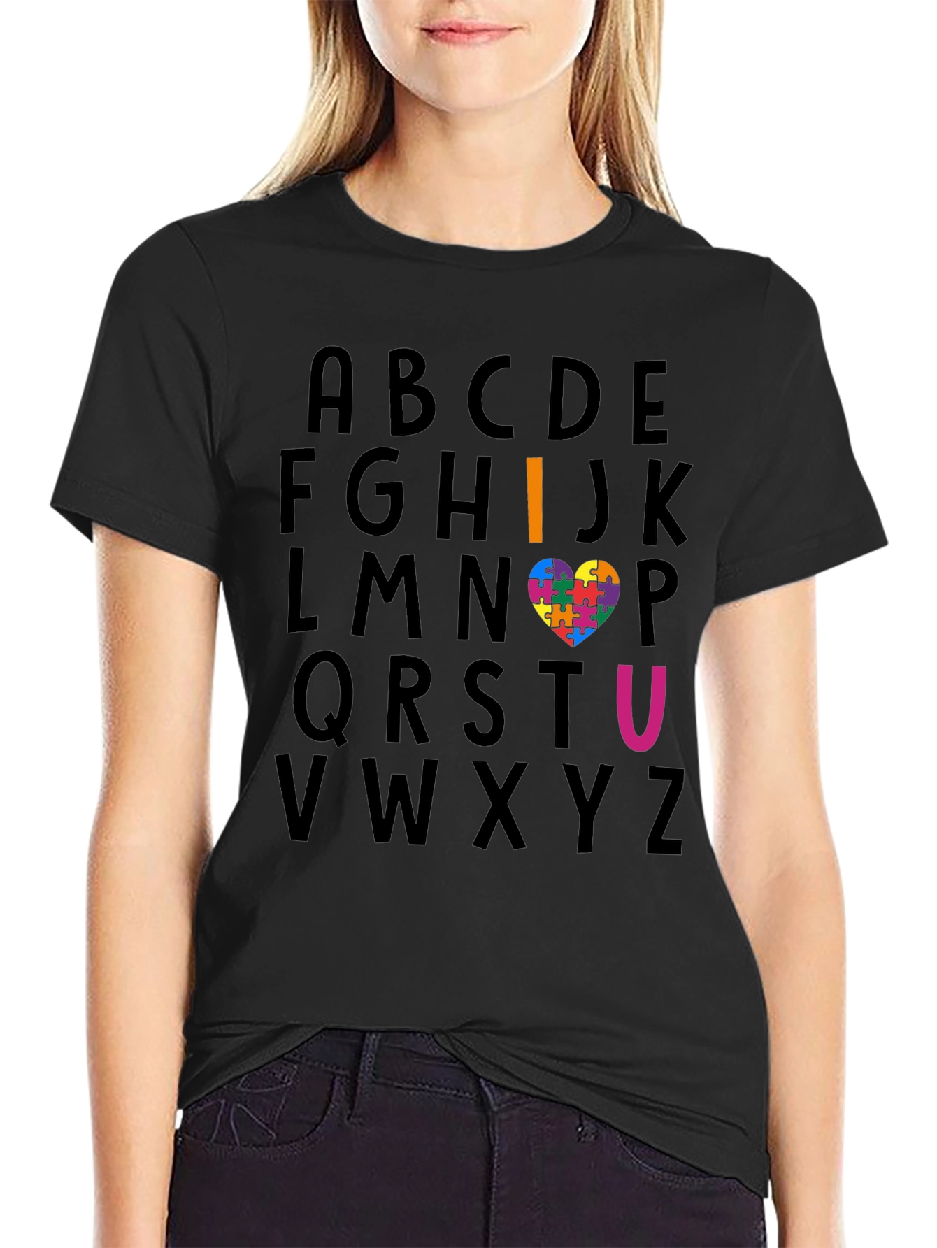I Heart U Autism Awareness T-Shirt