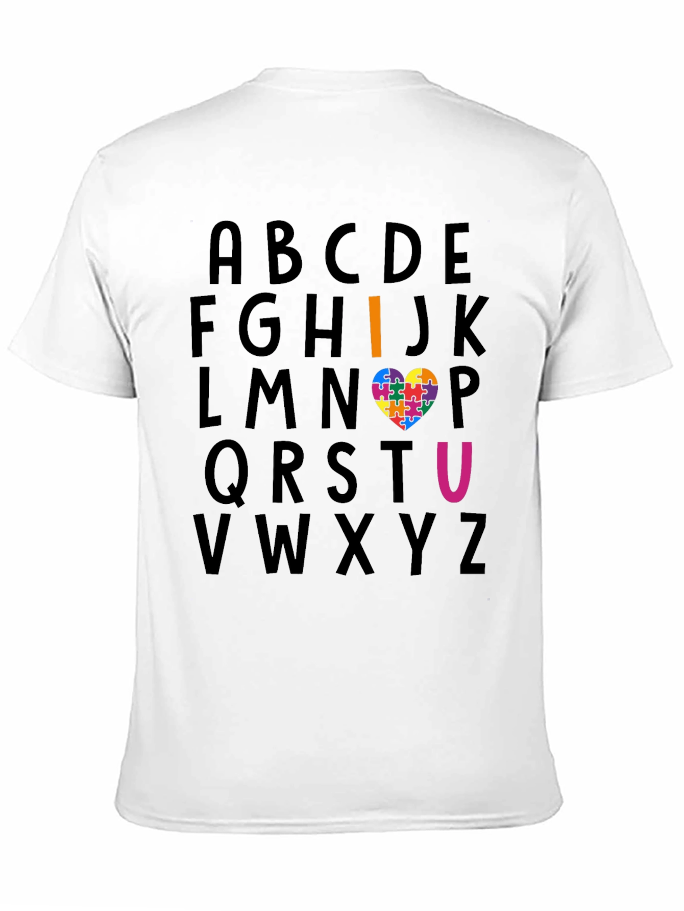 I Heart U Autism Awareness T-Shirt