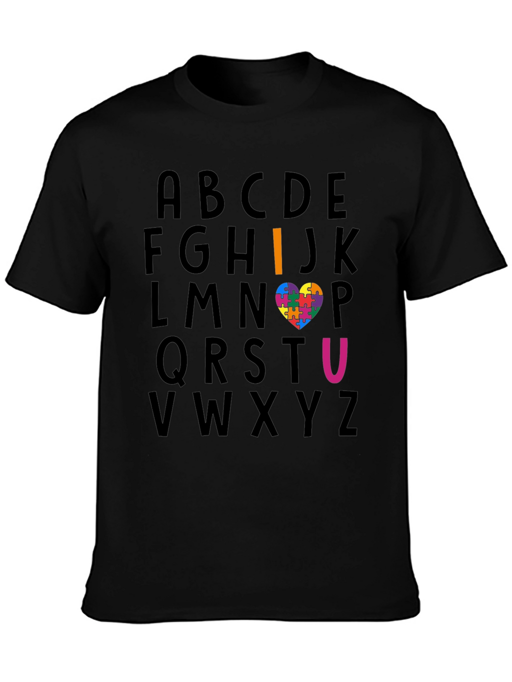 I Heart U Autism Awareness T-Shirt