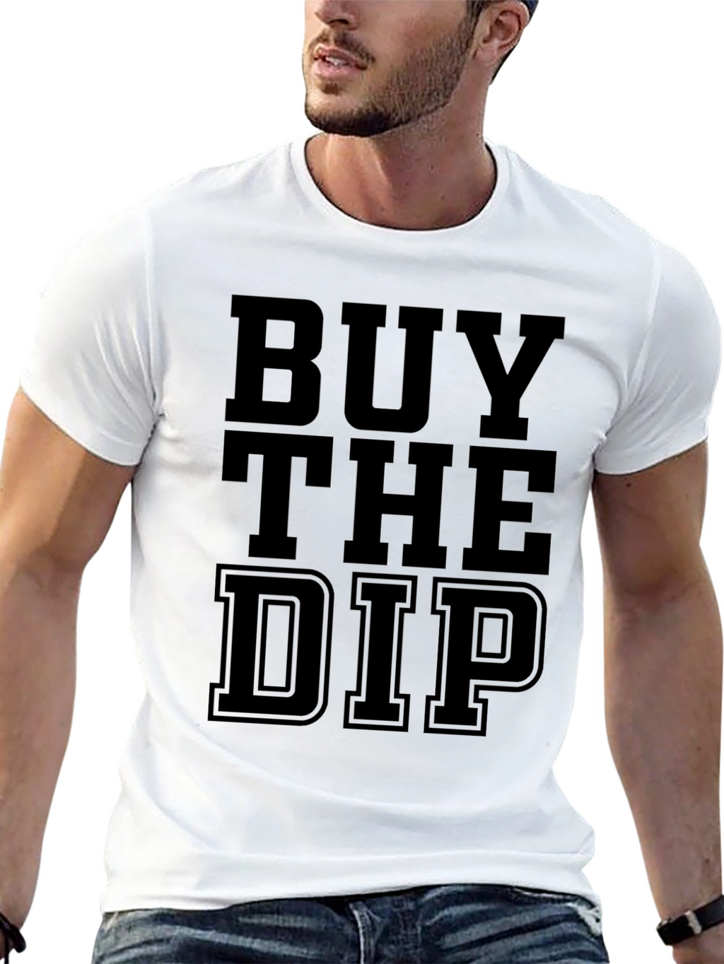 Buy the Dip Graphic Tee - Black Cotton