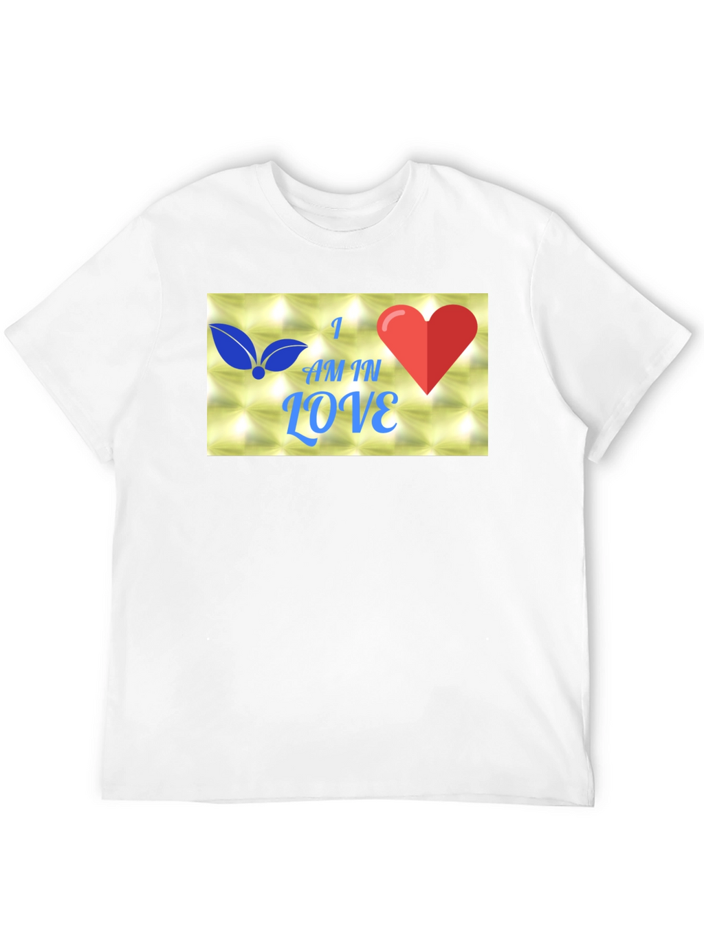 I Am In Love Graphic Black T-Shirt