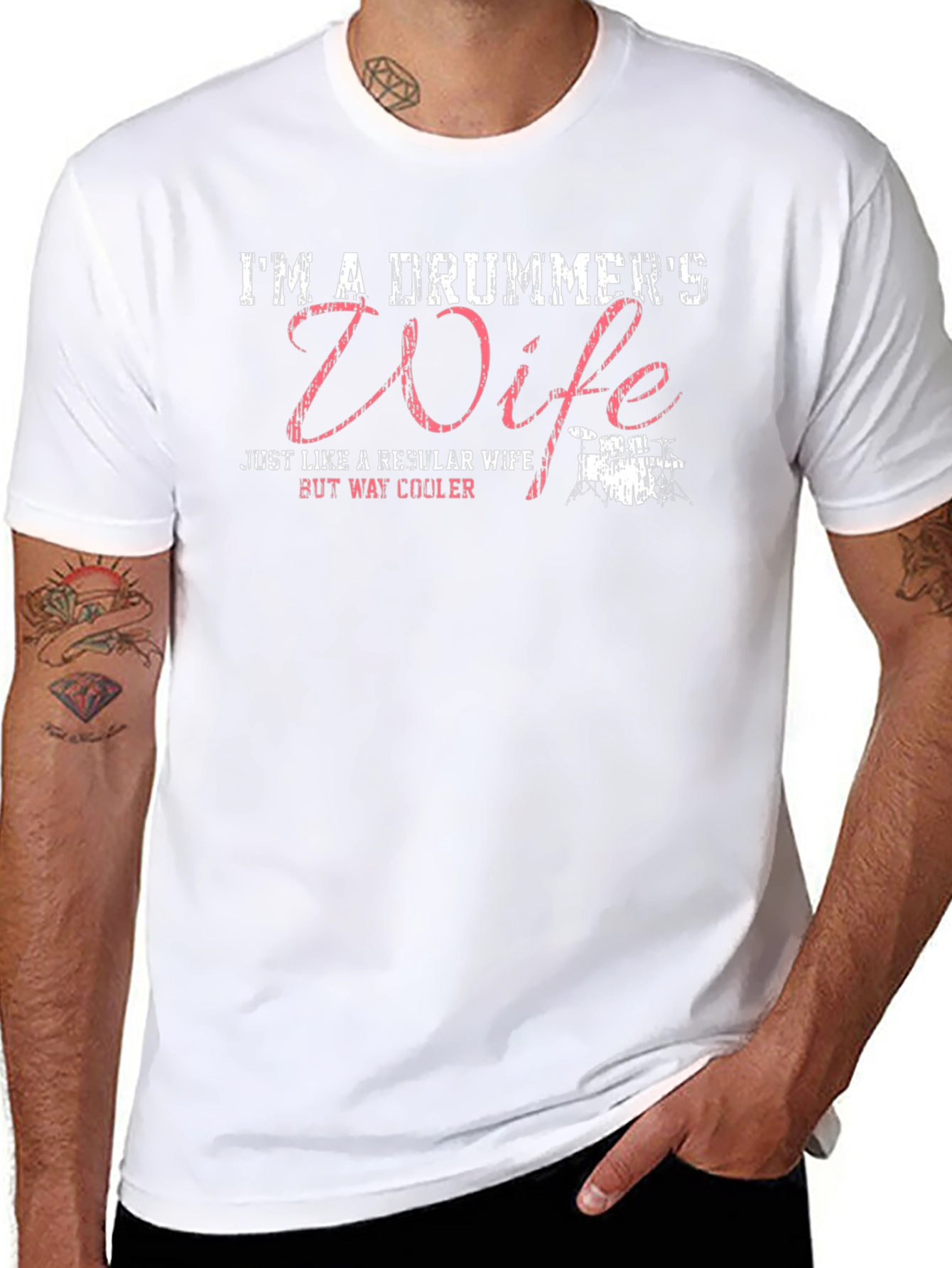 Drummers Wife T-Shirt: Cooler Wife