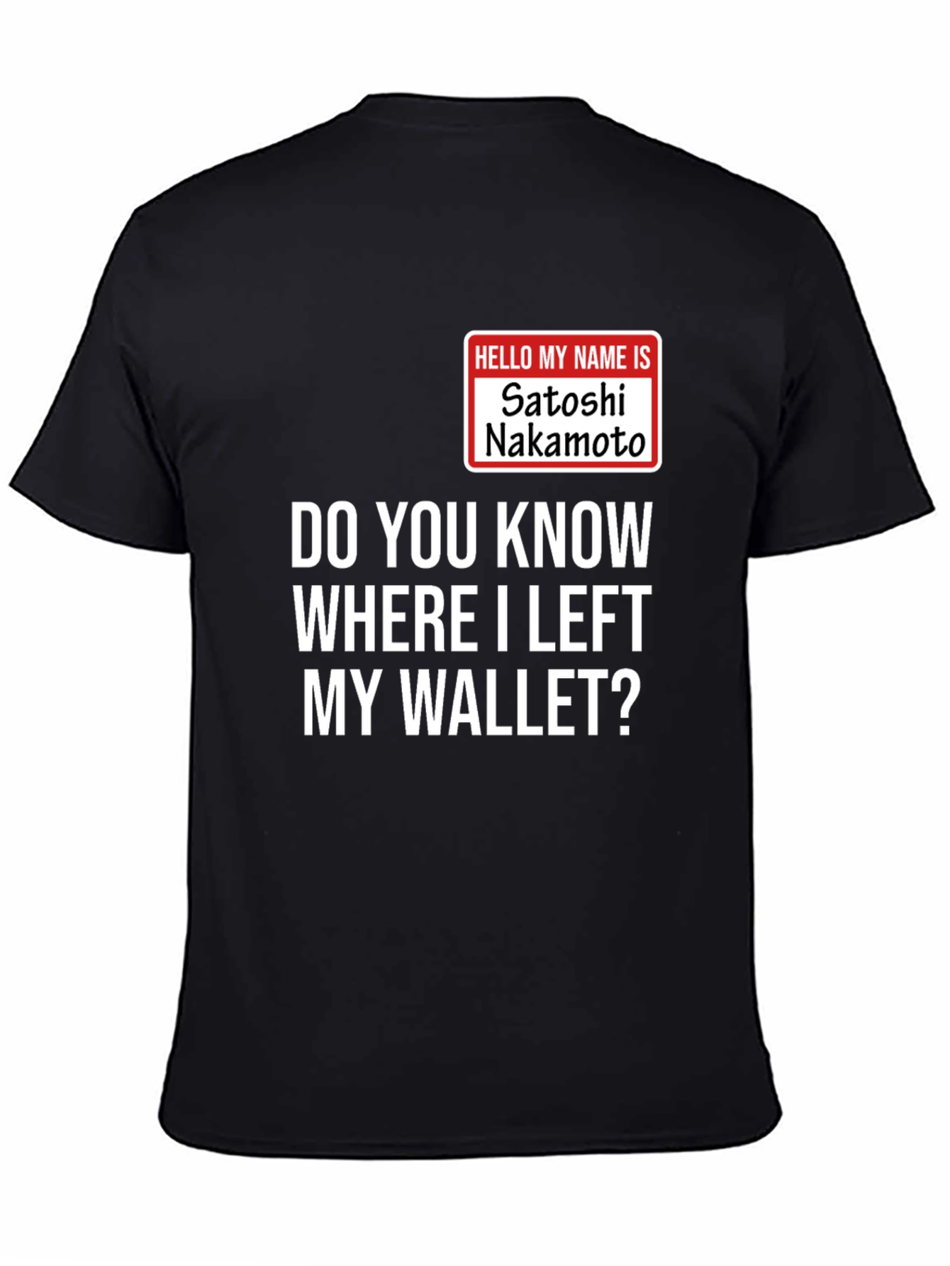 Satoshi Nakamoto Wallet Mens T-Shirt