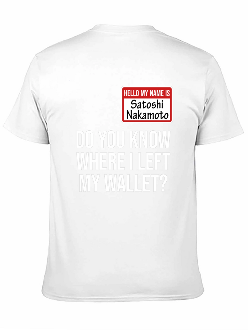Satoshi Nakamoto Wallet Mens T-Shirt