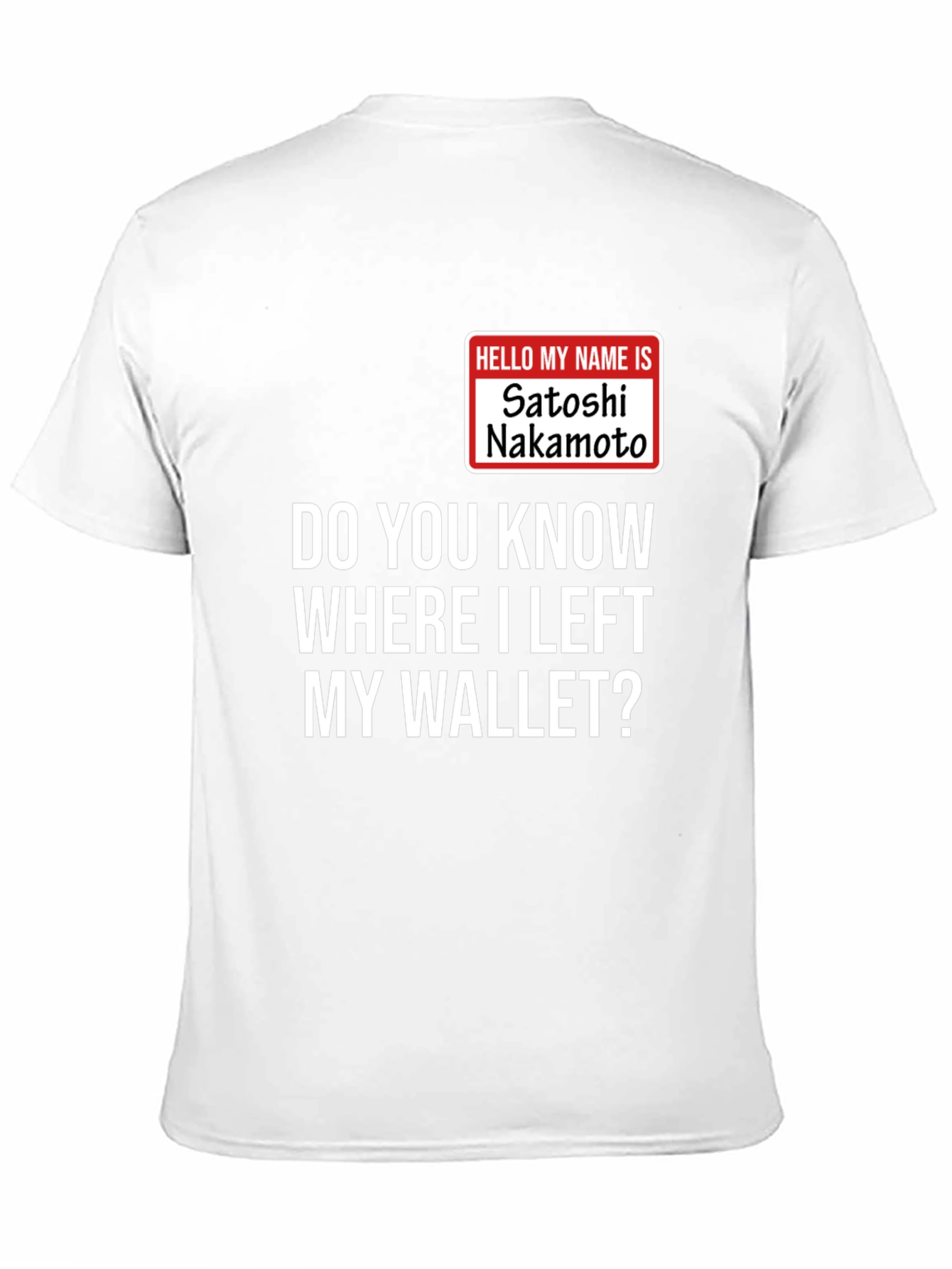 Satoshi Nakamoto Wallet Mens T-Shirt
