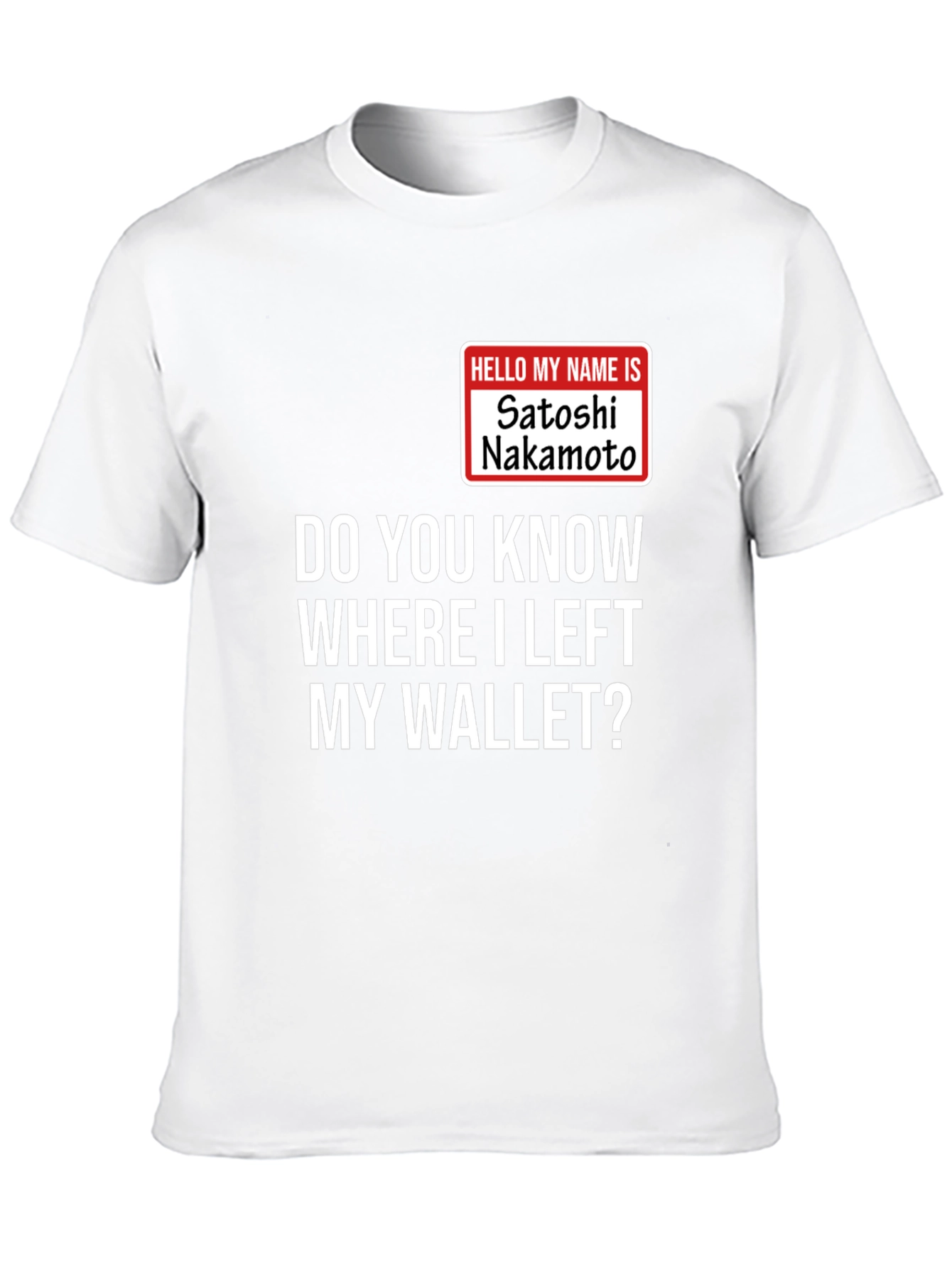 Satoshi Nakamoto Wallet Mens T-Shirt