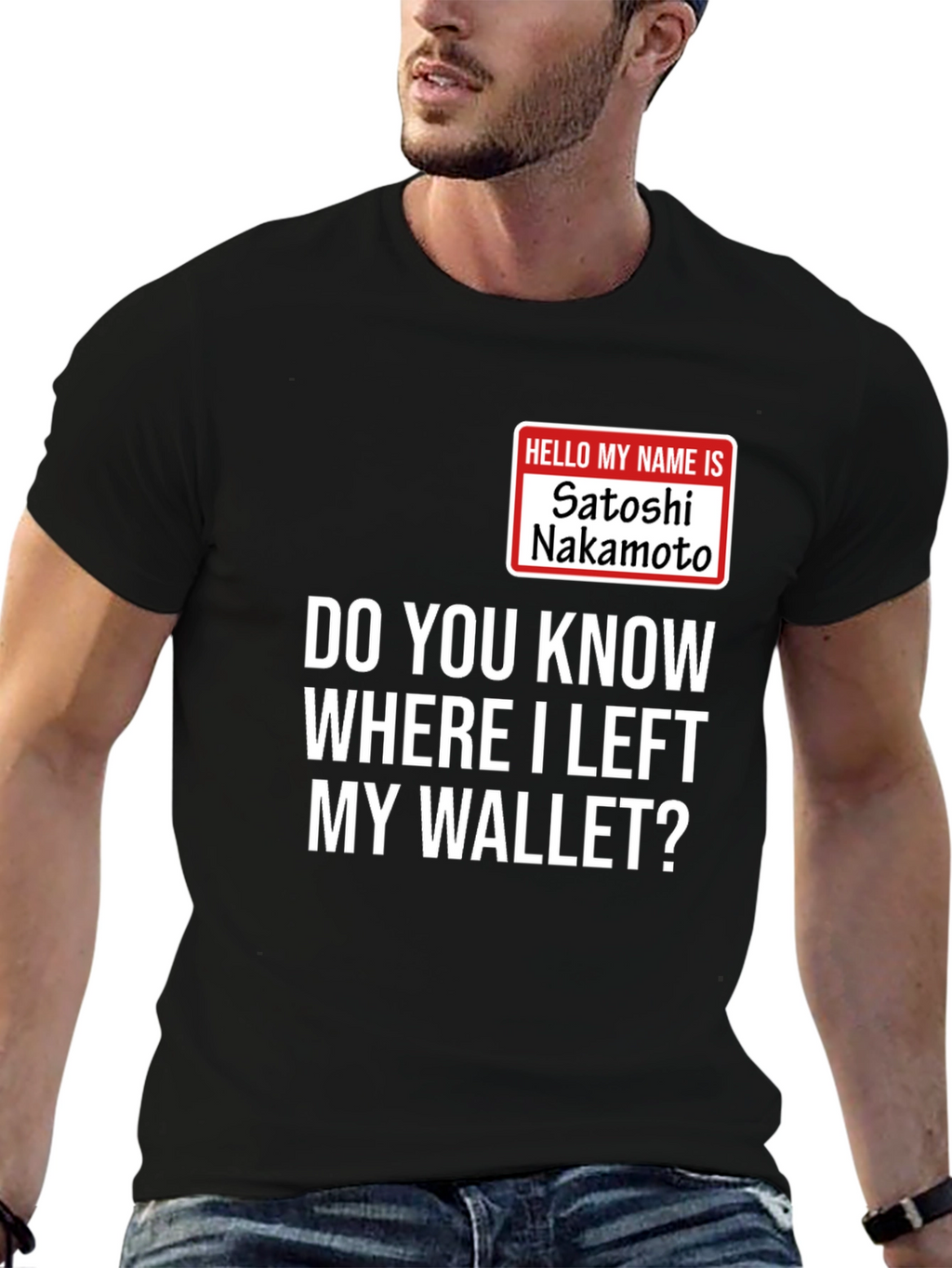 Satoshi Nakamoto Wallet Mens T-Shirt