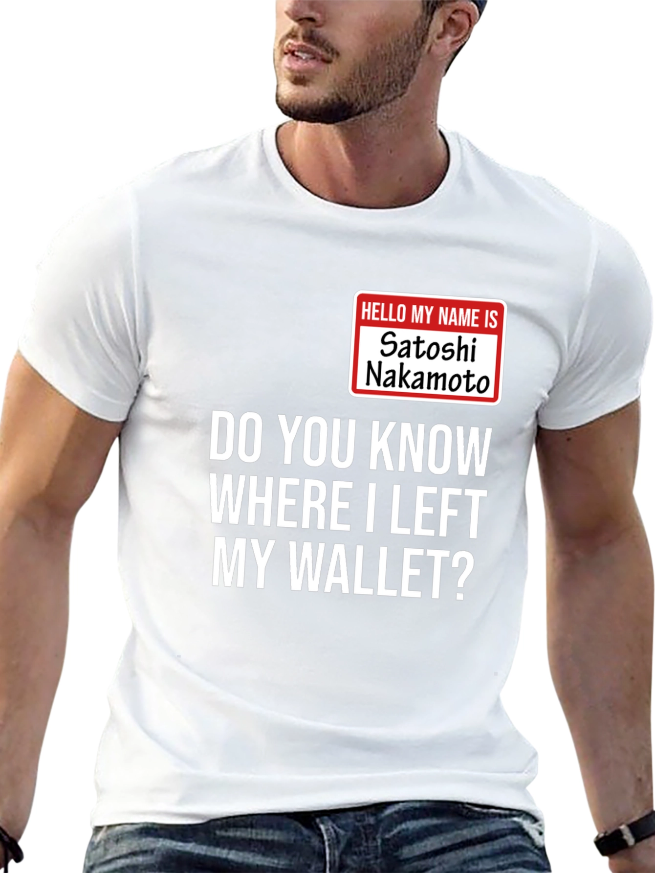 Satoshi Nakamoto Wallet Mens T-Shirt