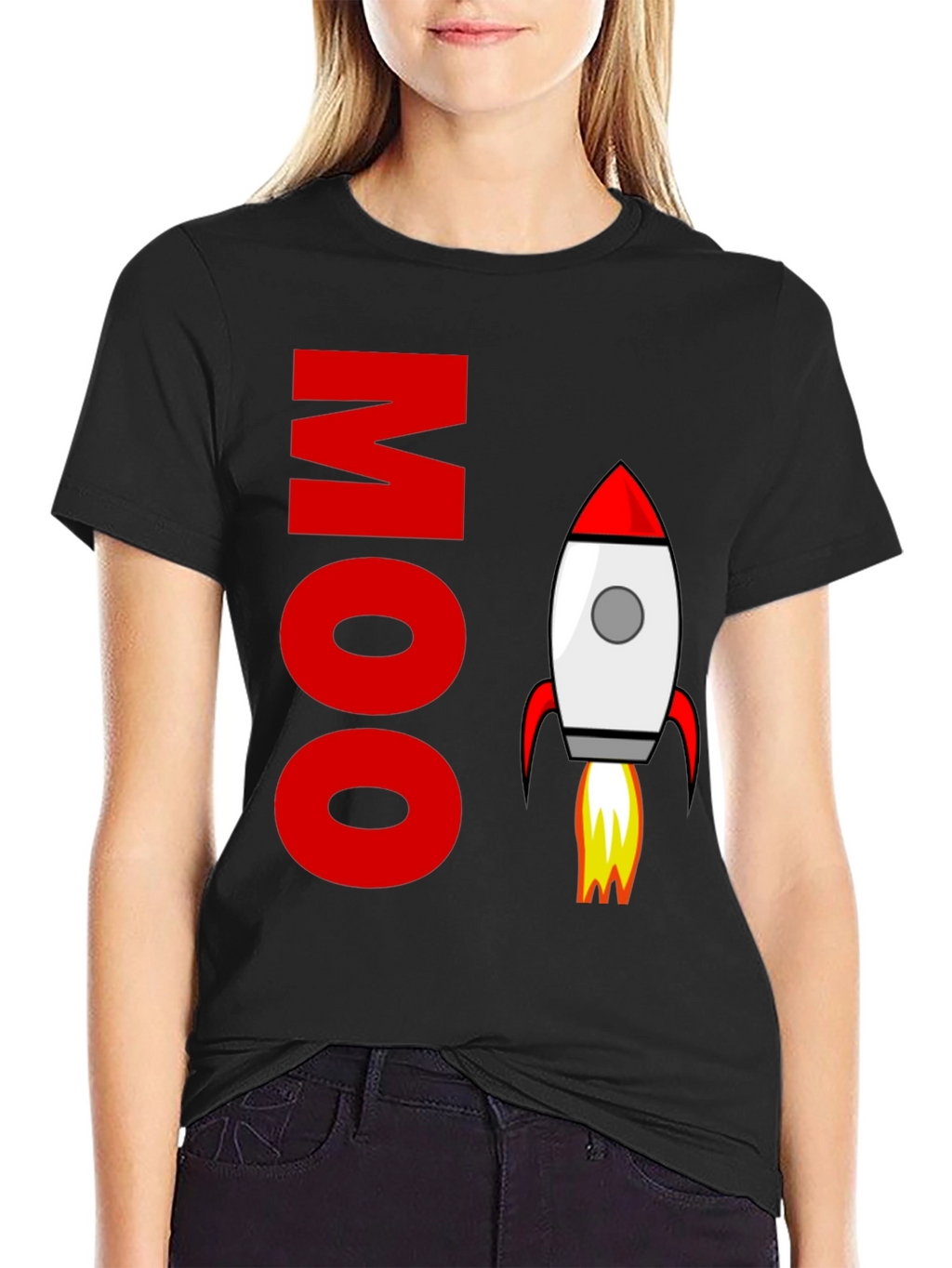 Moo To The Moon Graphic T-Shirt
