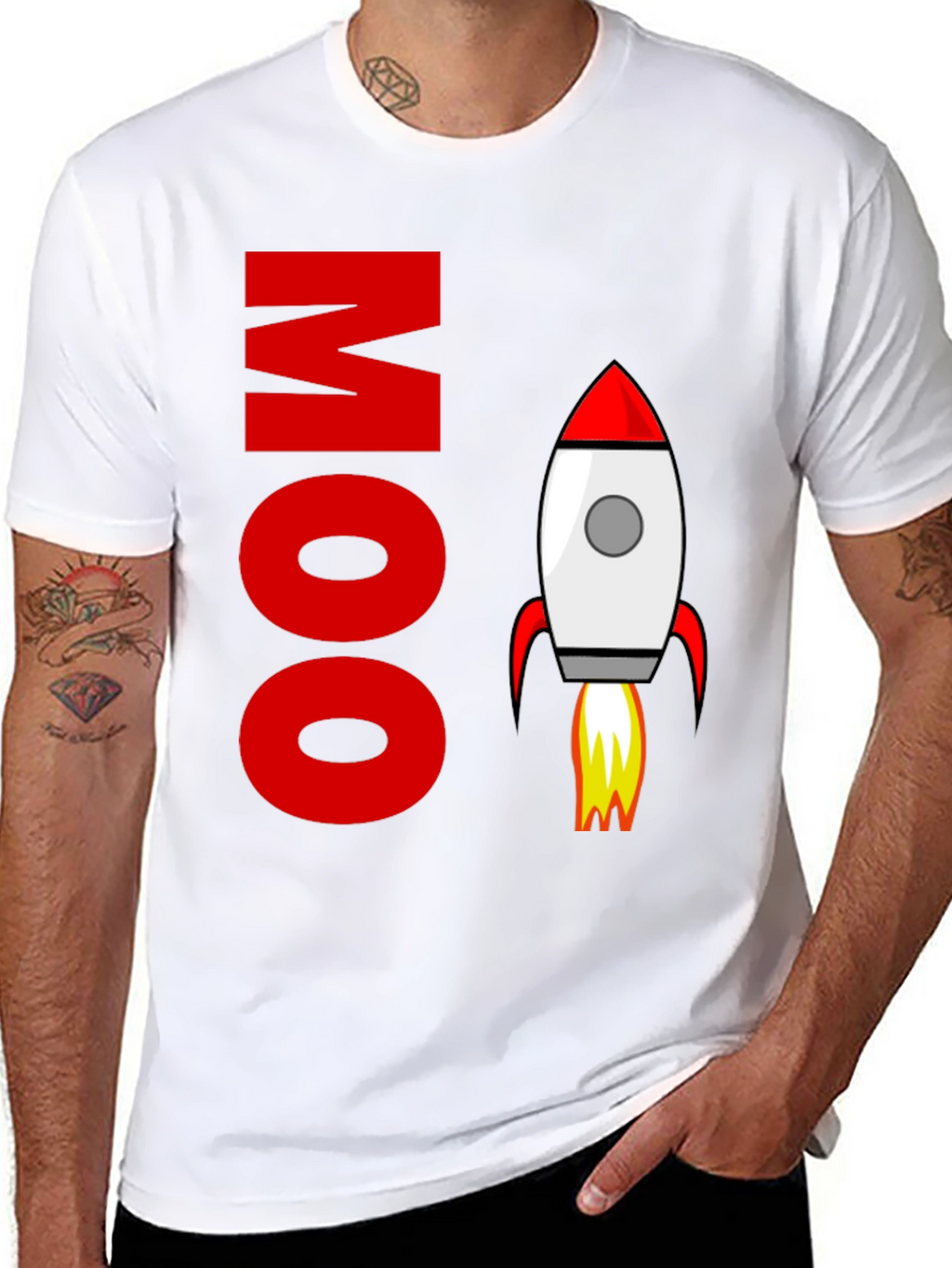 Moo To The Moon Graphic T-Shirt