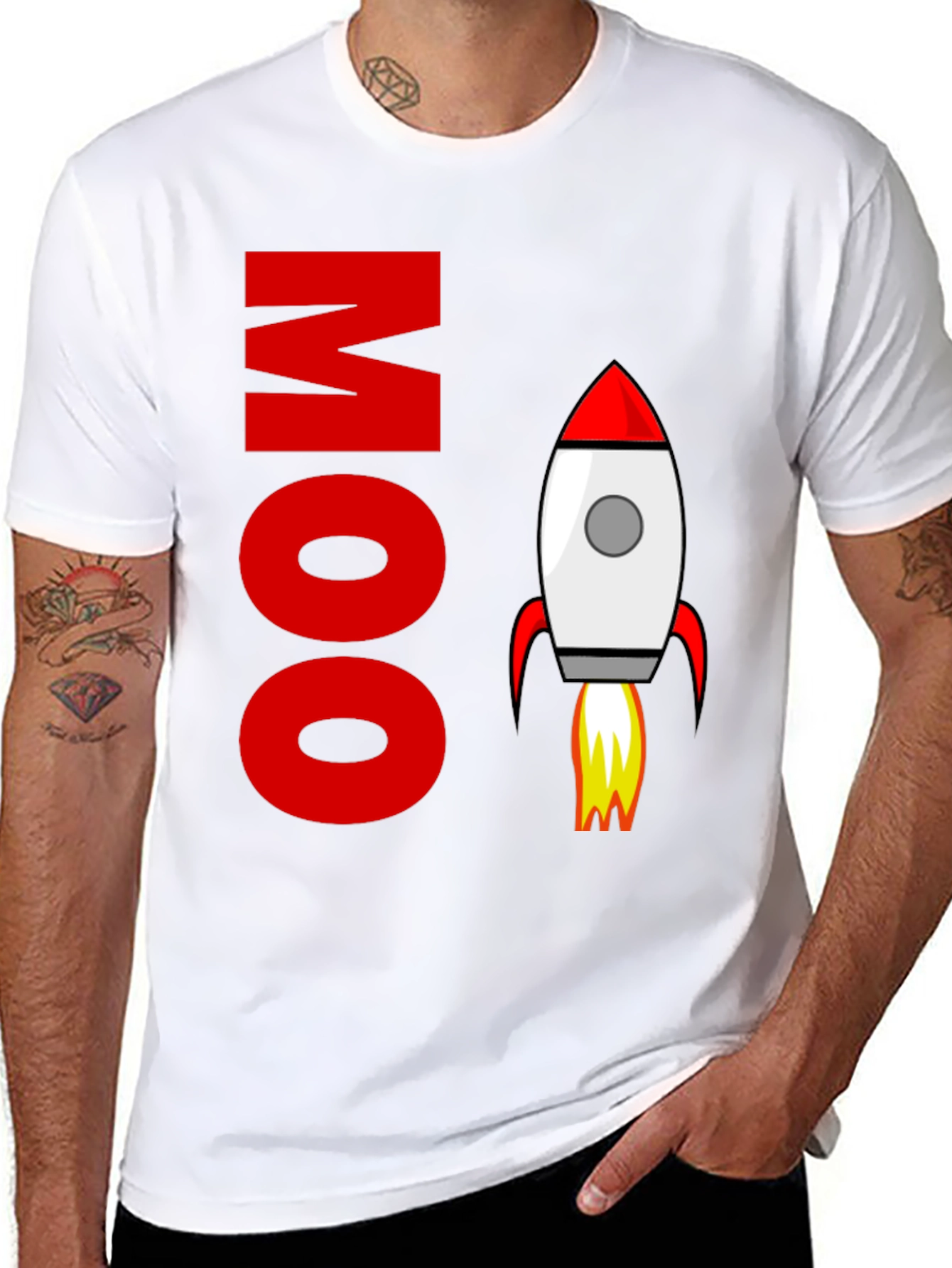 Moo To The Moon Graphic T-Shirt