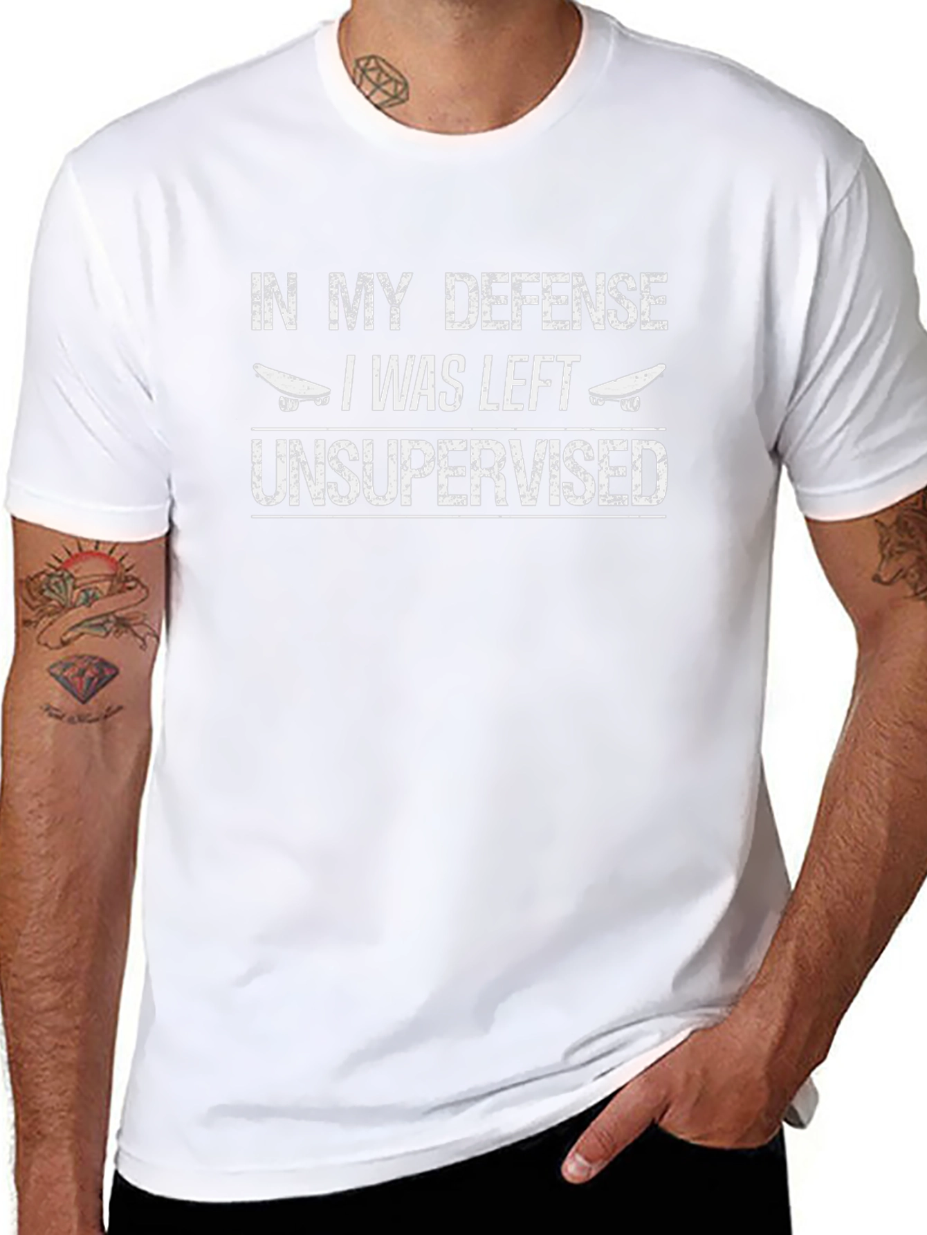 Funny In My Defense Skateboard T-Shirt