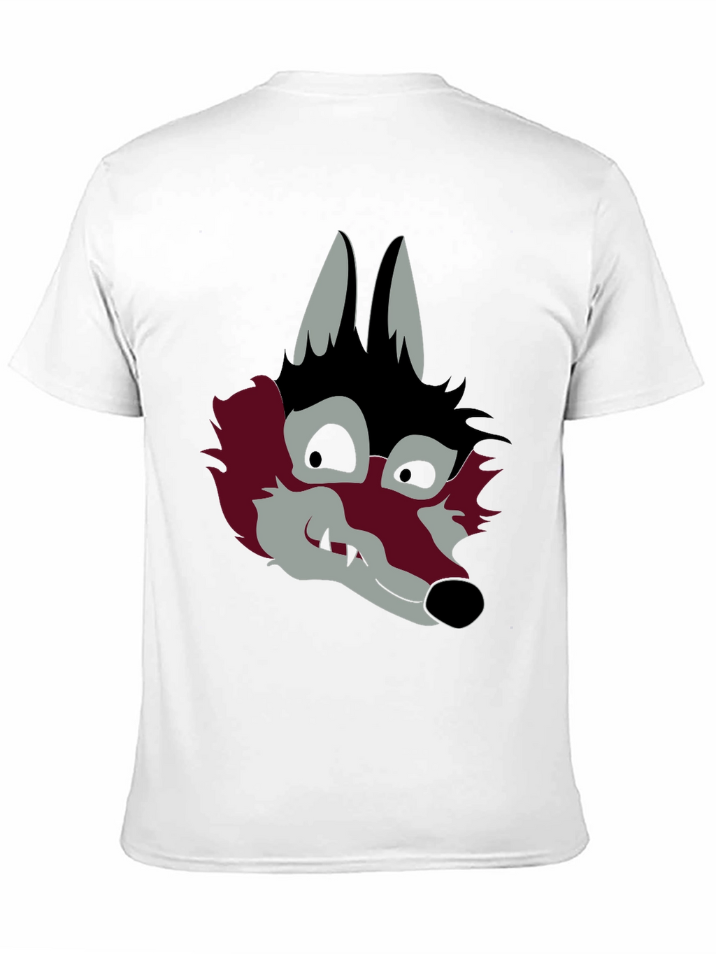 Graphic Wolf Head Black T-Shirt