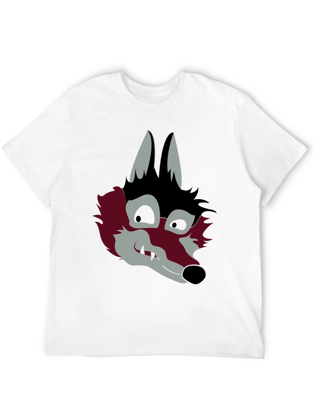 Graphic Wolf Head Black T-Shirt