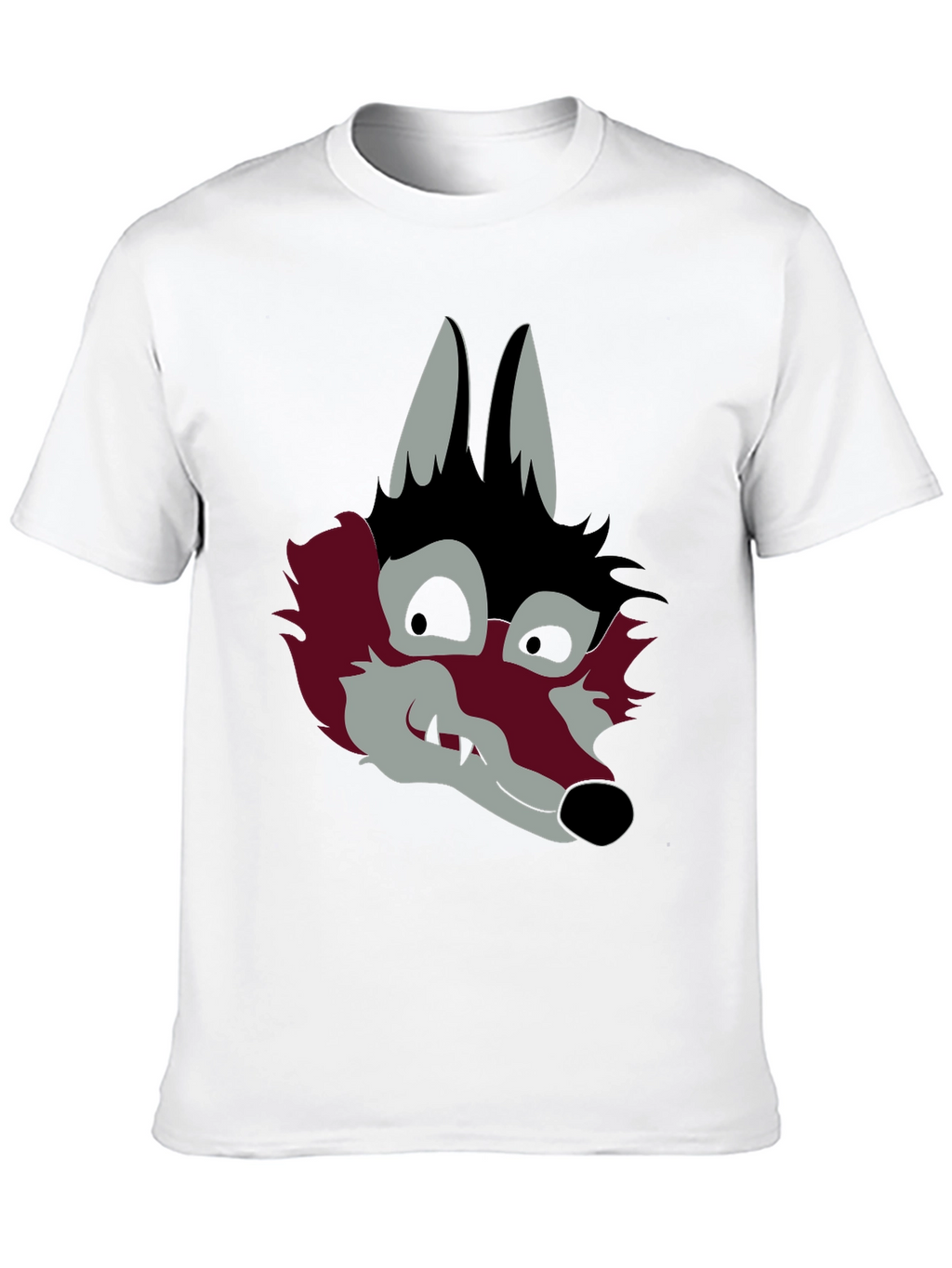 Graphic Wolf Head Black T-Shirt