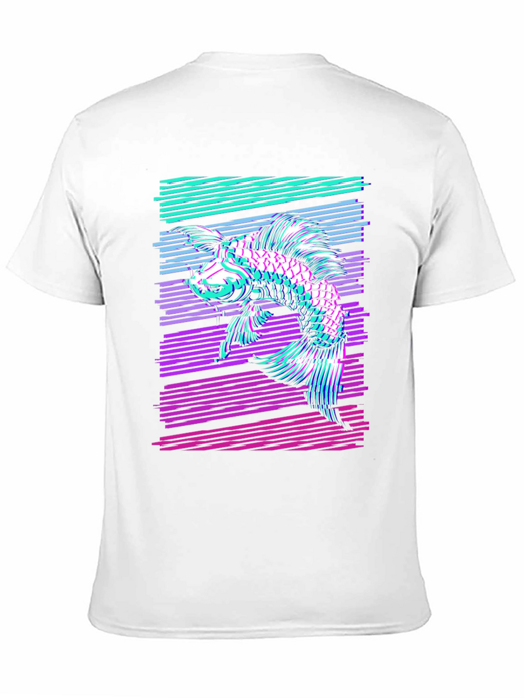 Retro Koi Fish Graphic T-Shirt - Stylish Comfort
