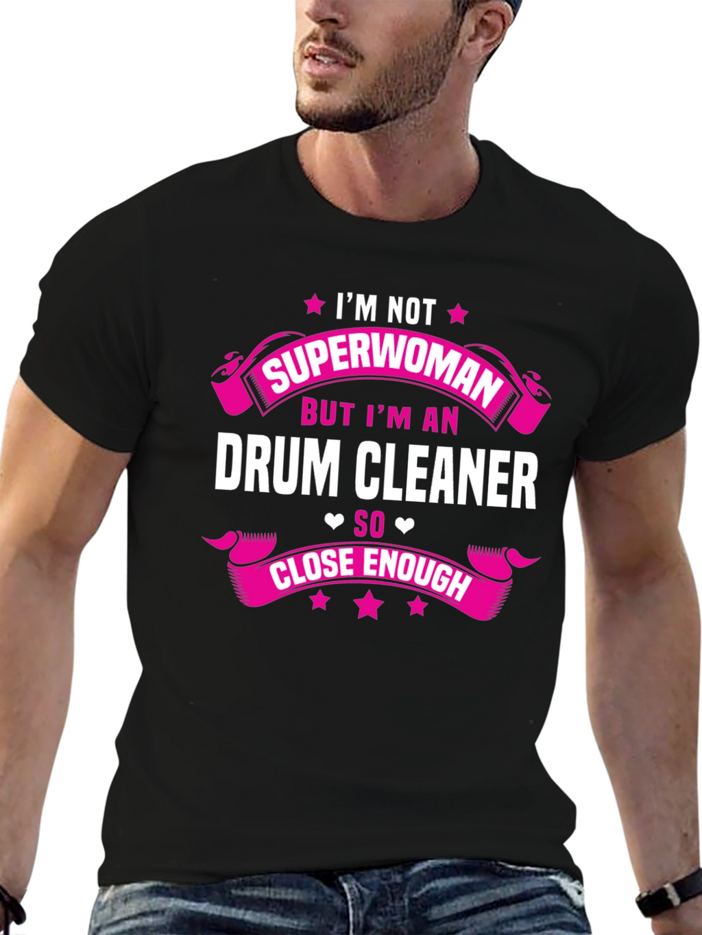 Drum Cleaner Superwoman Funny T-Shirt