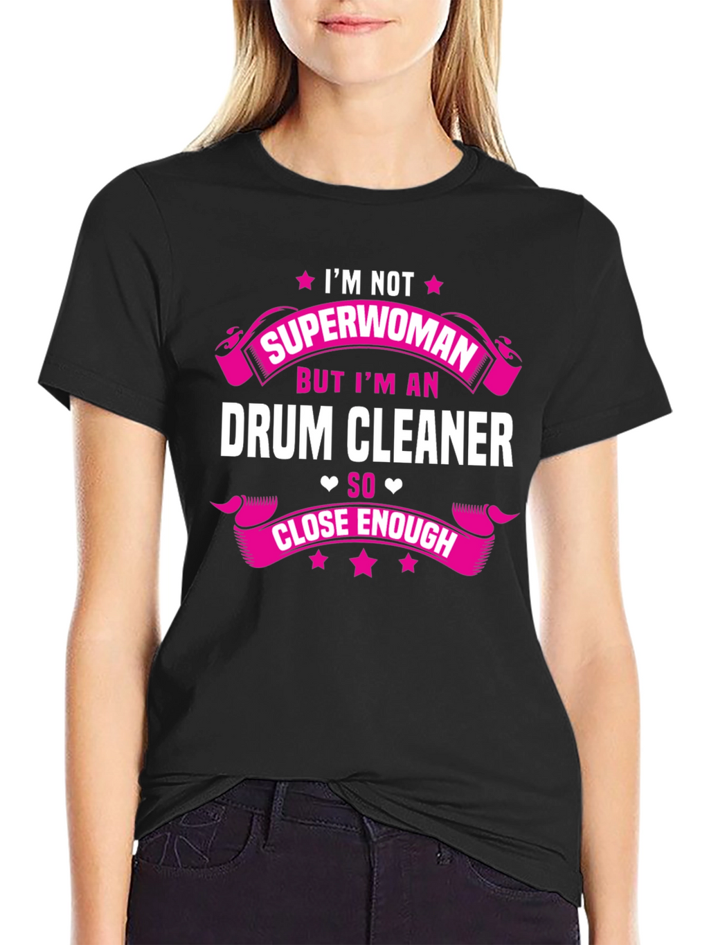 Drum Cleaner Superwoman Funny T-Shirt