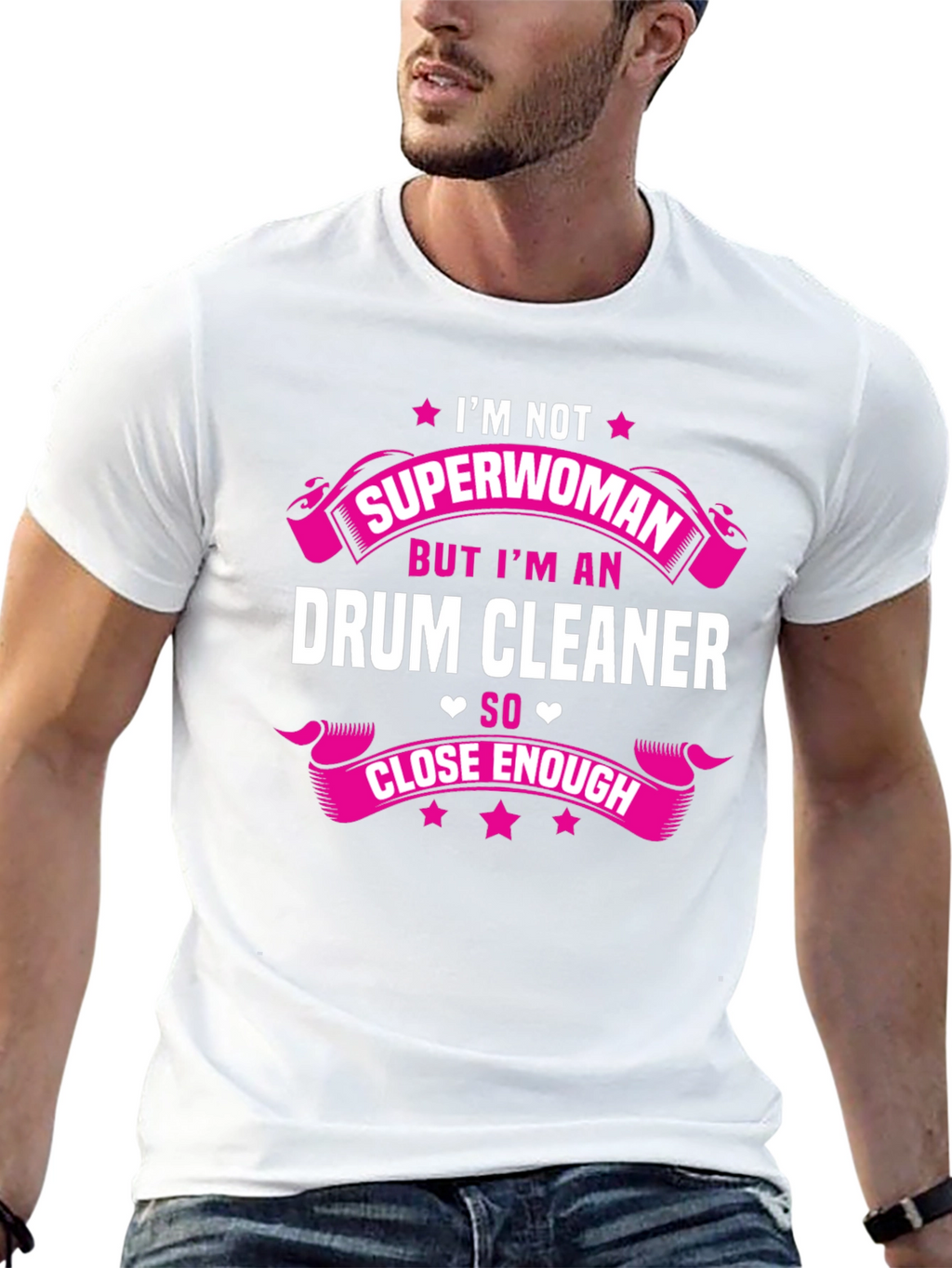 Drum Cleaner Superwoman Funny T-Shirt