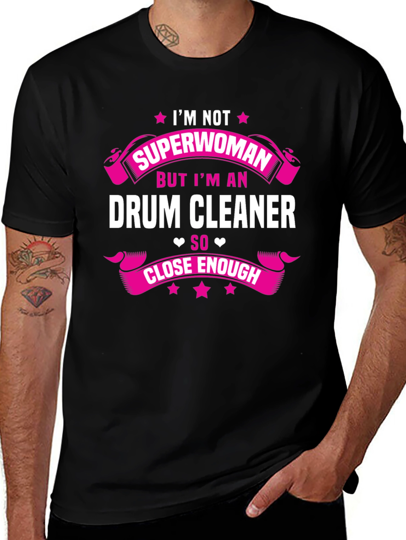 Drum Cleaner Superwoman Funny T-Shirt
