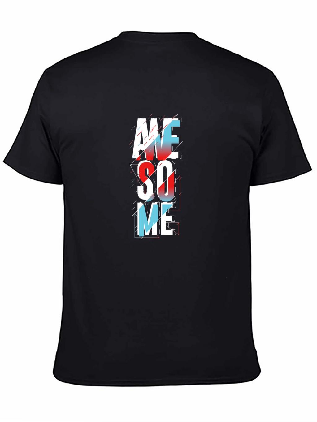 Awesome Graphic Print Mens Black T-Shirt