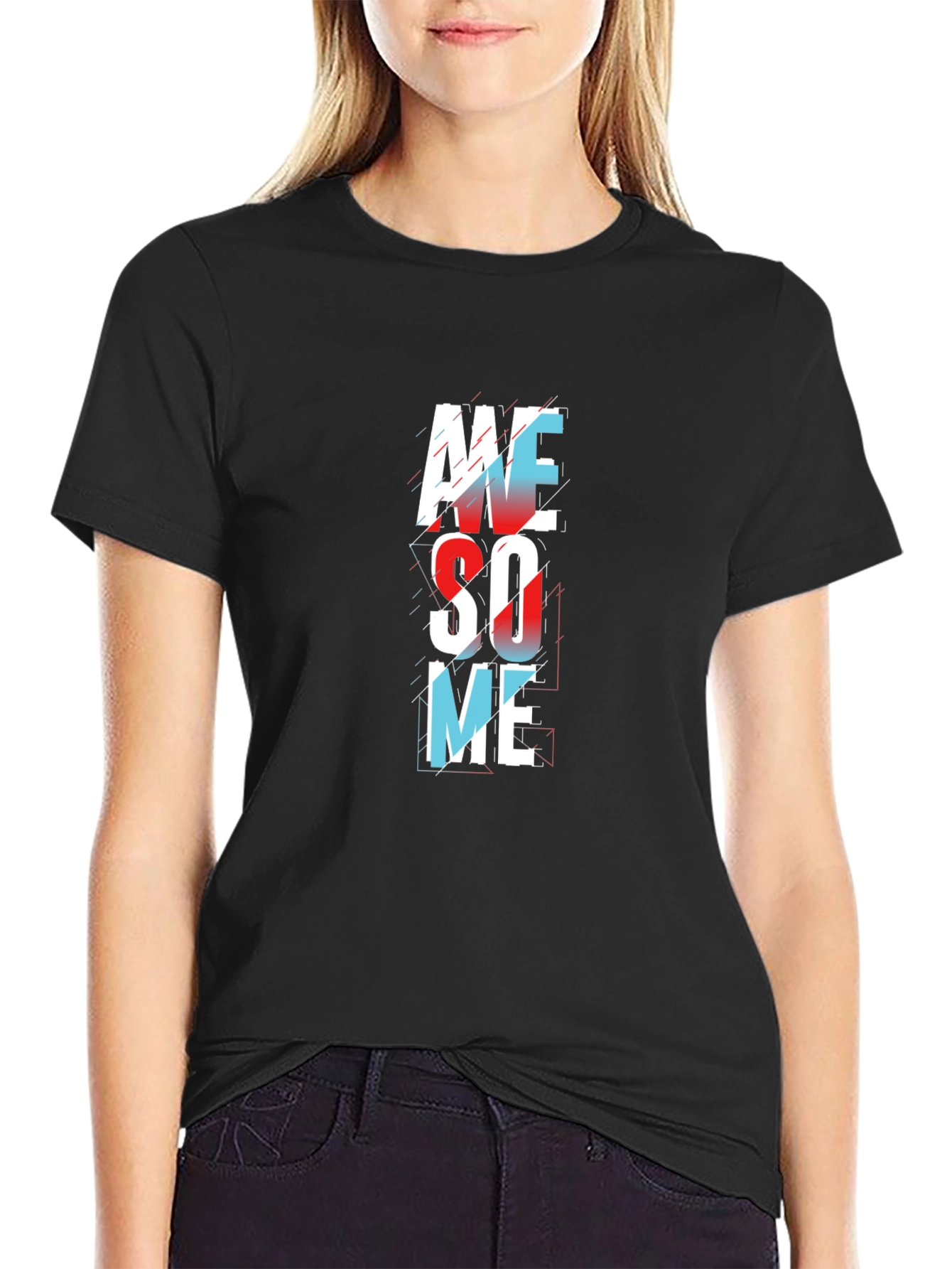 Awesome Graphic Print Mens Black T-Shirt