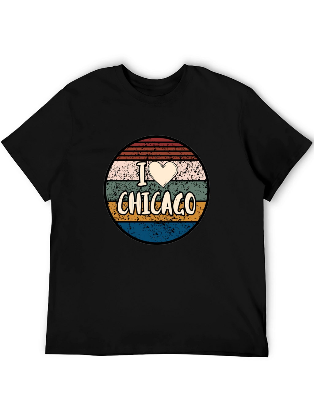 I Heart Chicago Retro Graphic T-Shirt