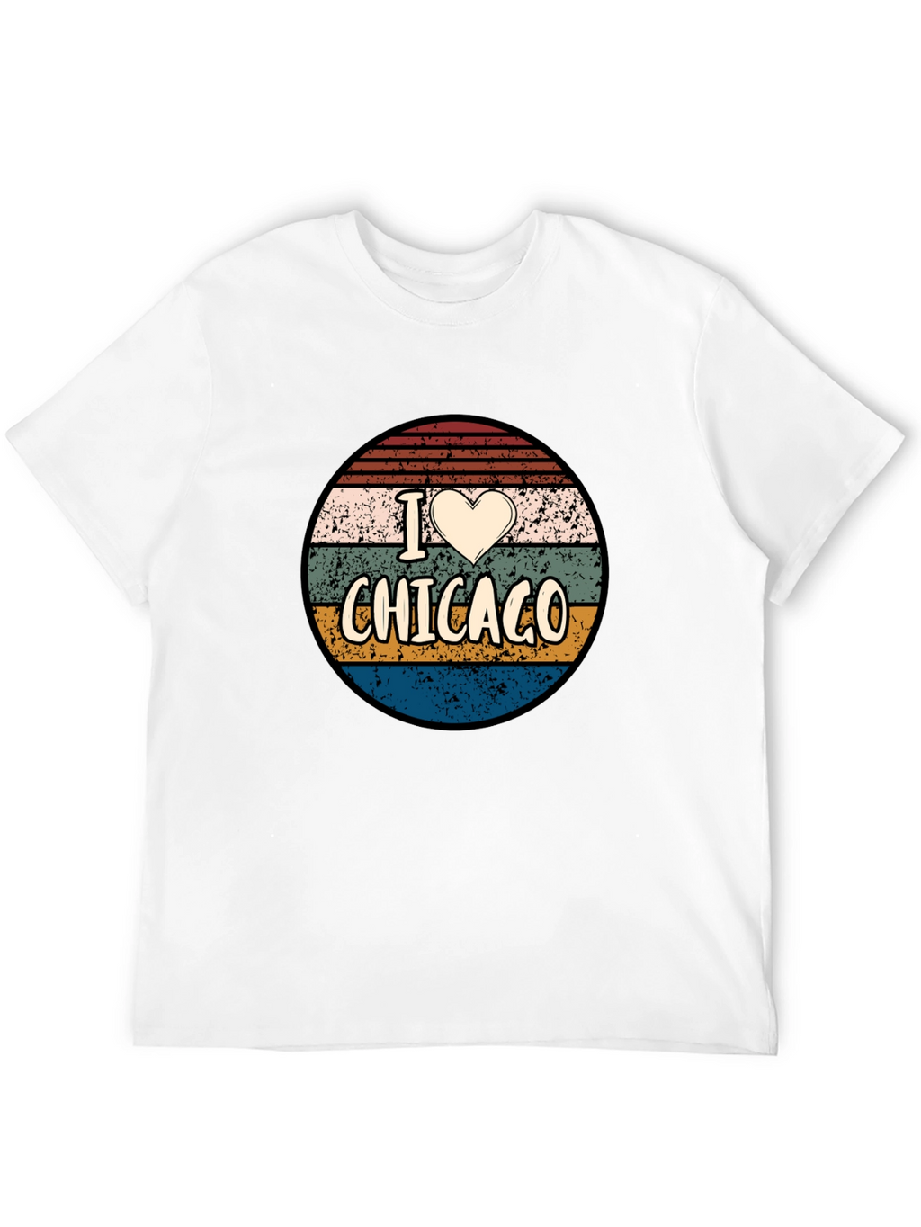 I Heart Chicago Retro Graphic T-Shirt