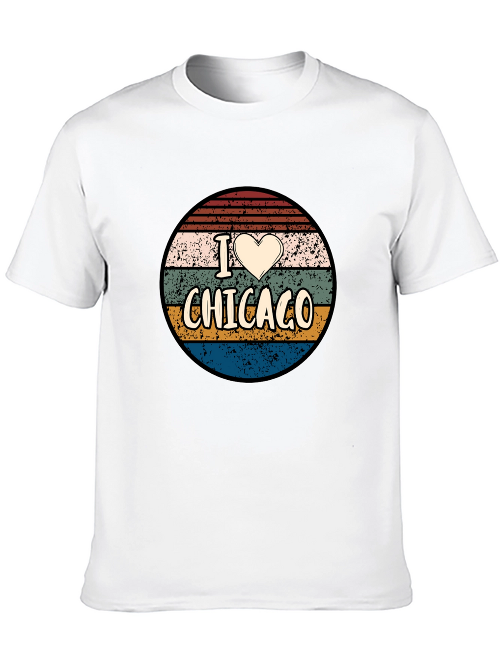 I Heart Chicago Retro Graphic T-Shirt