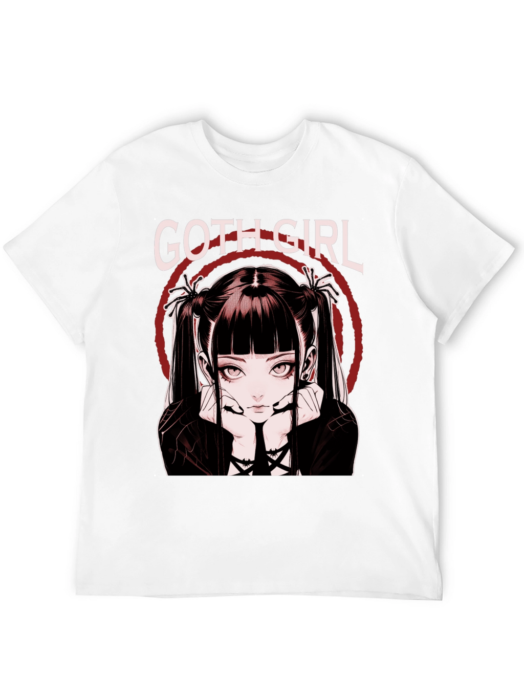 Goth Girl Graphic Tee - Anime Style