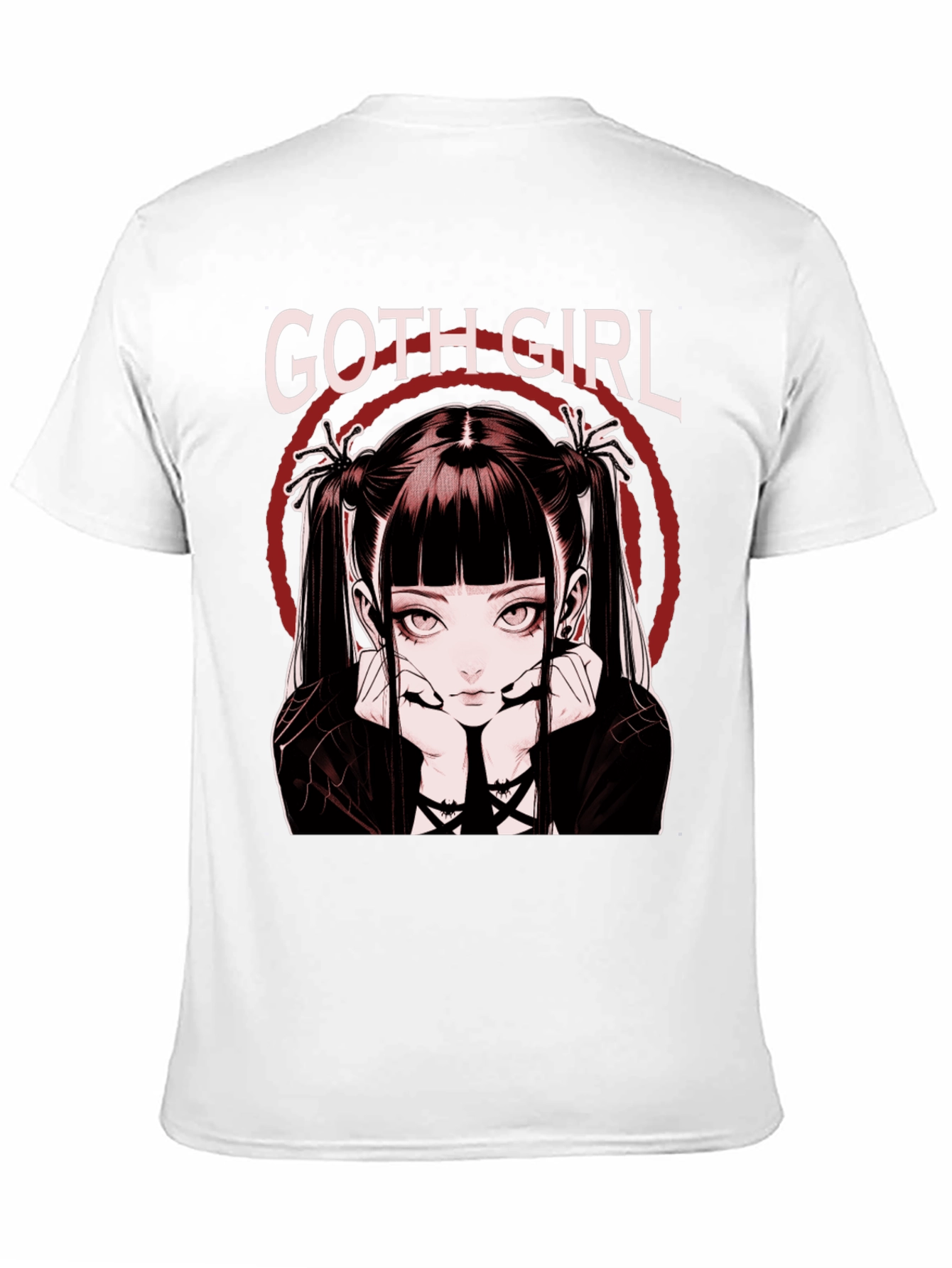Goth Girl Graphic Tee - Anime Style