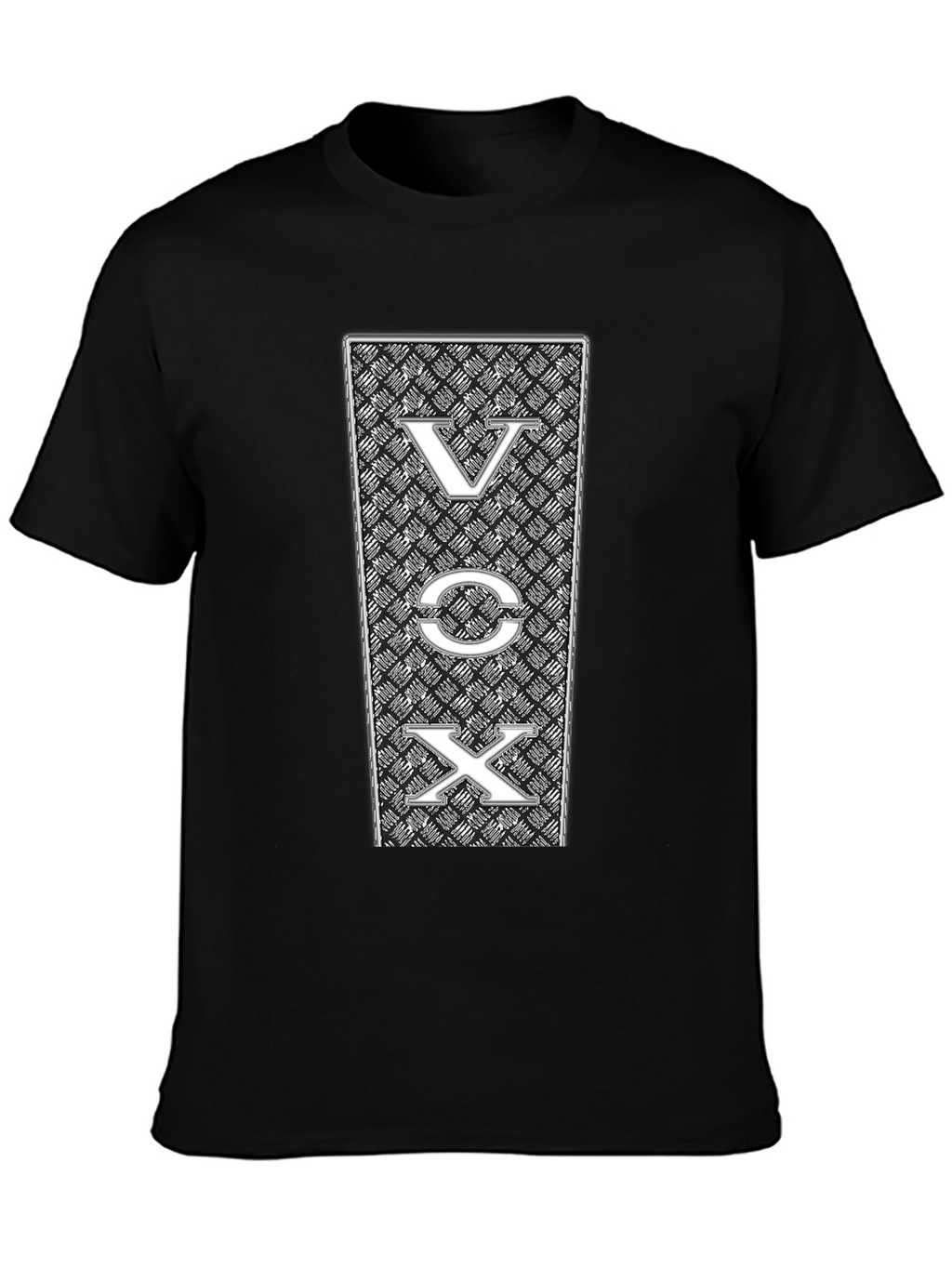 VOX Graphic Print Black T-Shirt