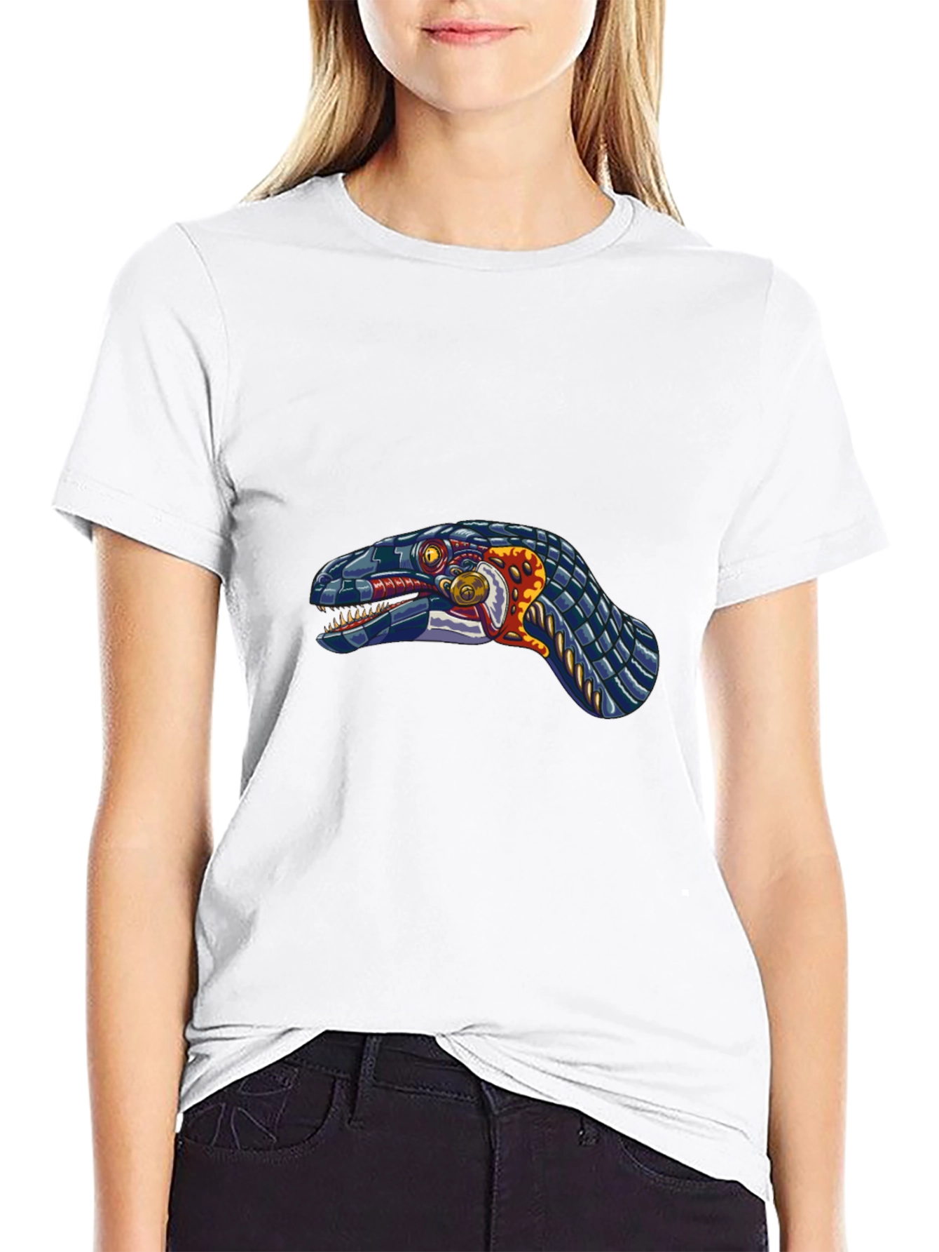 Snake Graphic Black T-Shirt