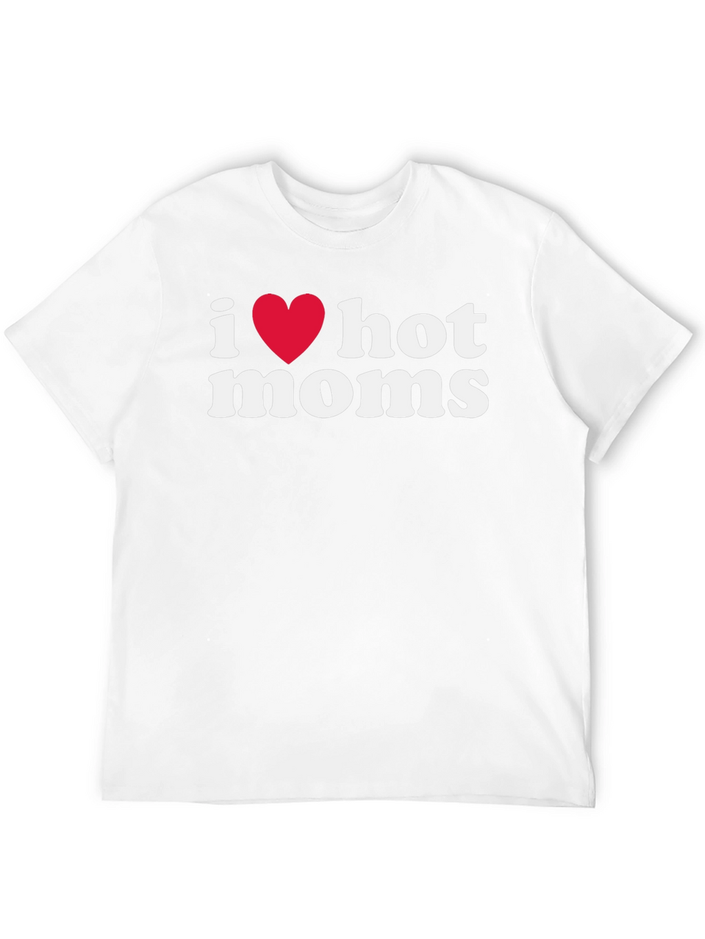 I Heart Hot Moms Graphic Tee - Black