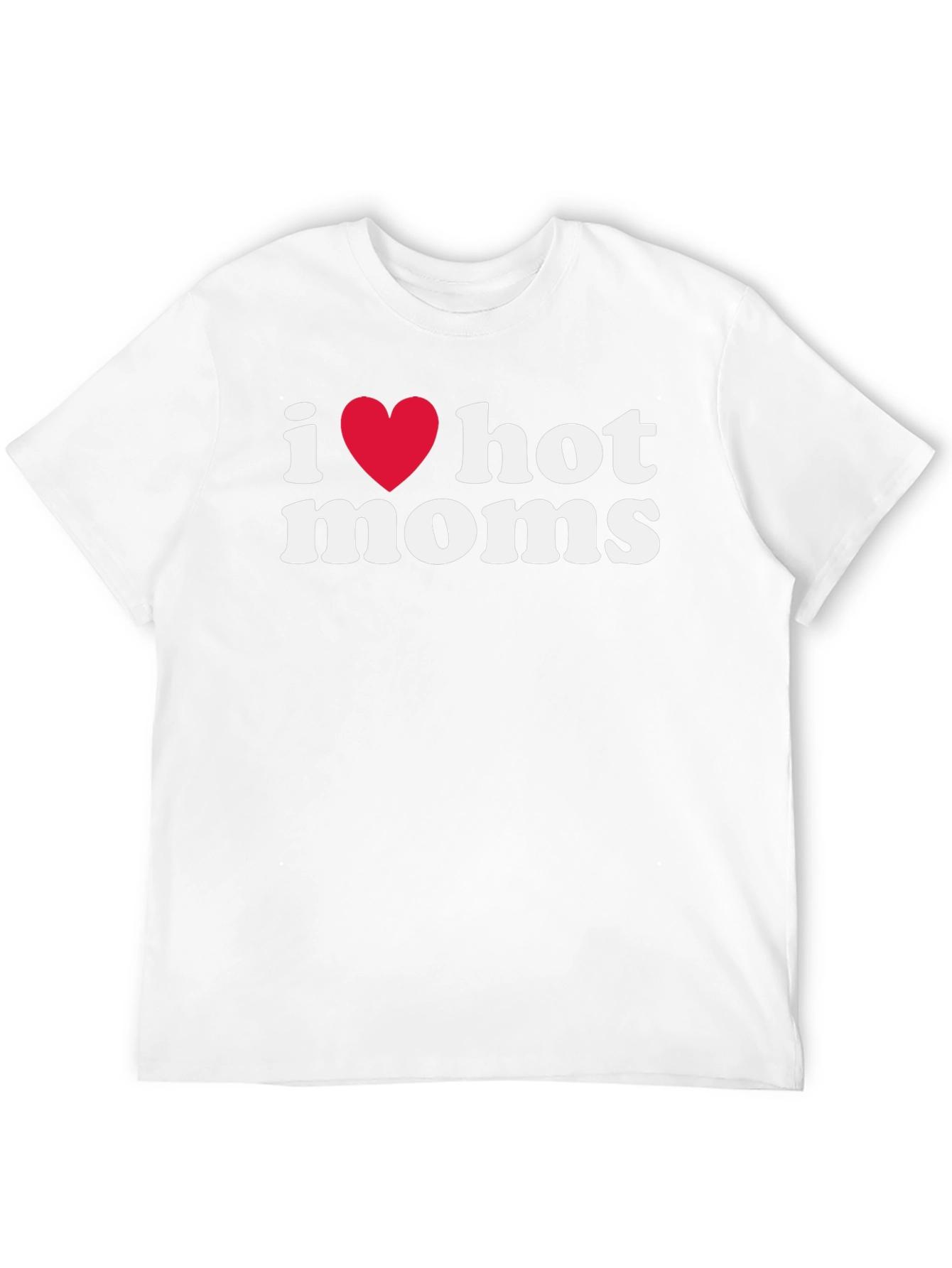 I Heart Hot Moms Graphic Tee - Black
