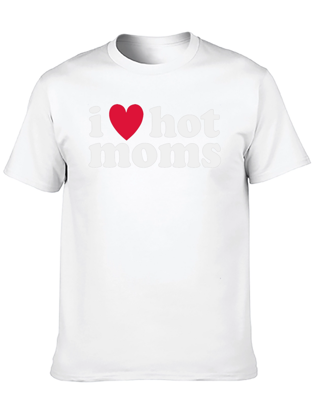 I Heart Hot Moms Graphic Tee - Black