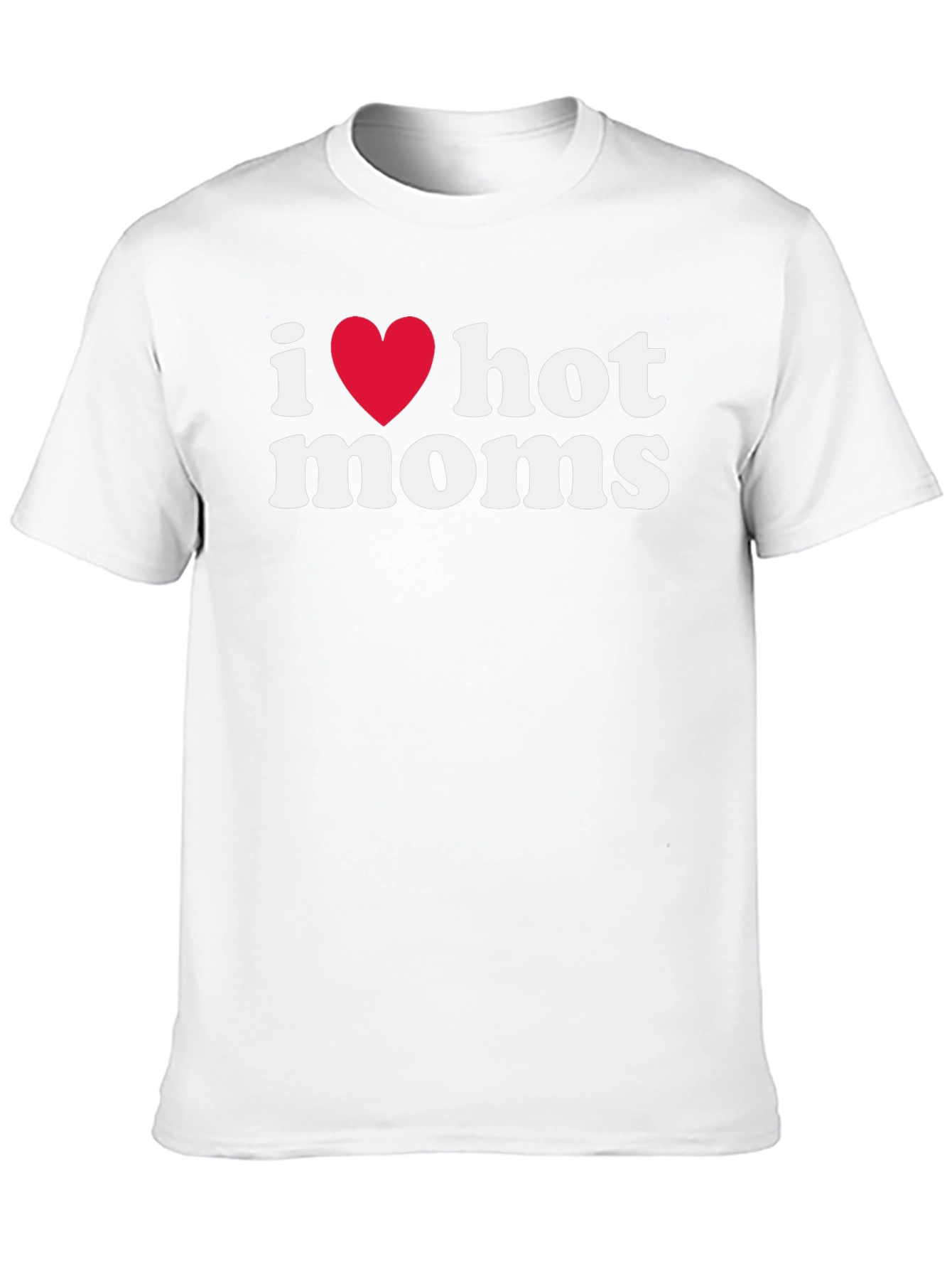 I Heart Hot Moms Graphic Tee - Black